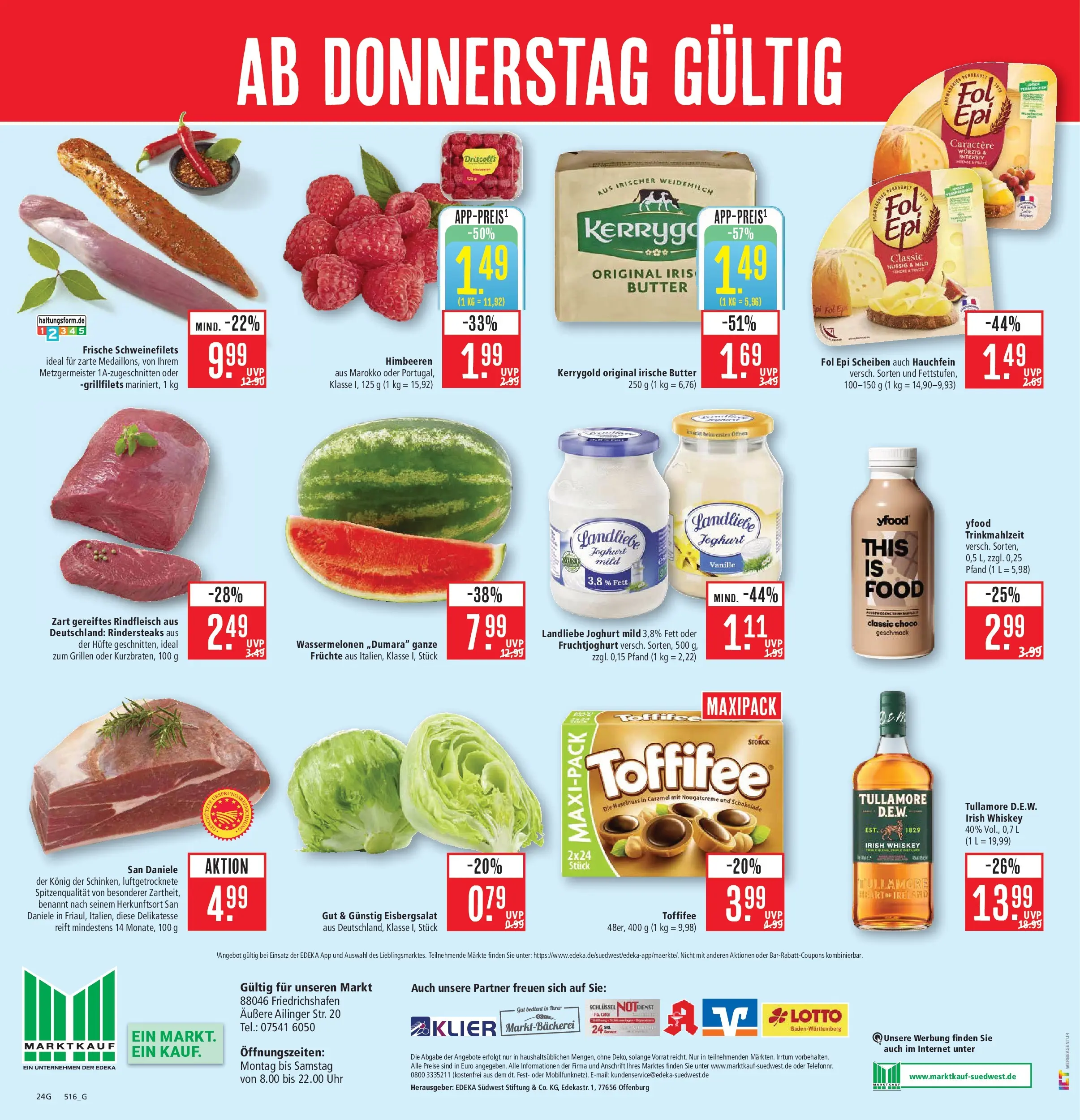 Marktkauf Prospekt Friedrichshafen (ab 27.07.2026) » Angebote online | Seite: 32 | Produkte: Butter, Landliebe joghurt, Rindfleisch, Uhr