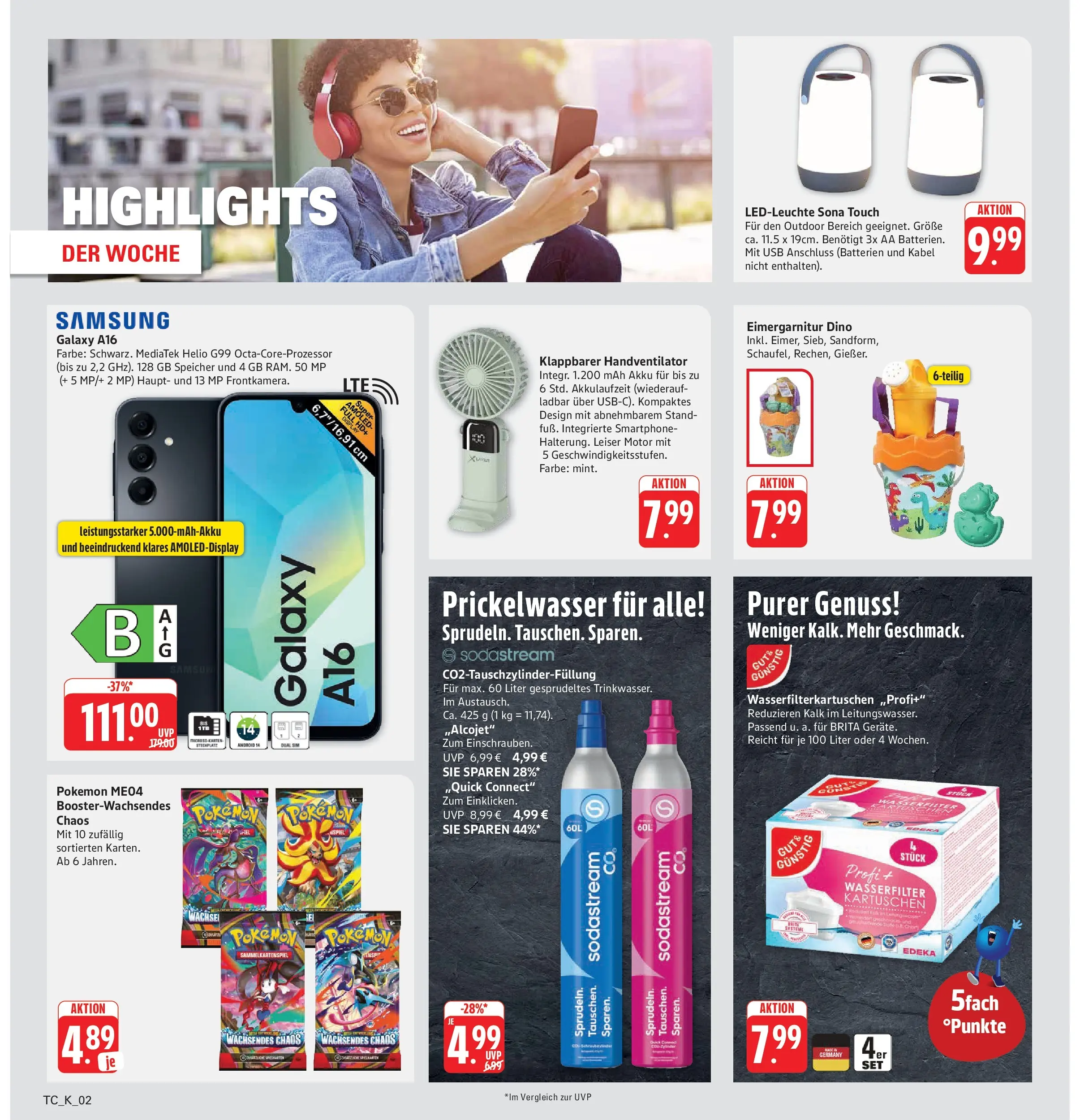 Marktkauf Prospekt Friedrichshafen (ab 27.07.2026) » Angebote online | Seite: 34 | Produkte: USB, Batterien, Samsung, Sodastream