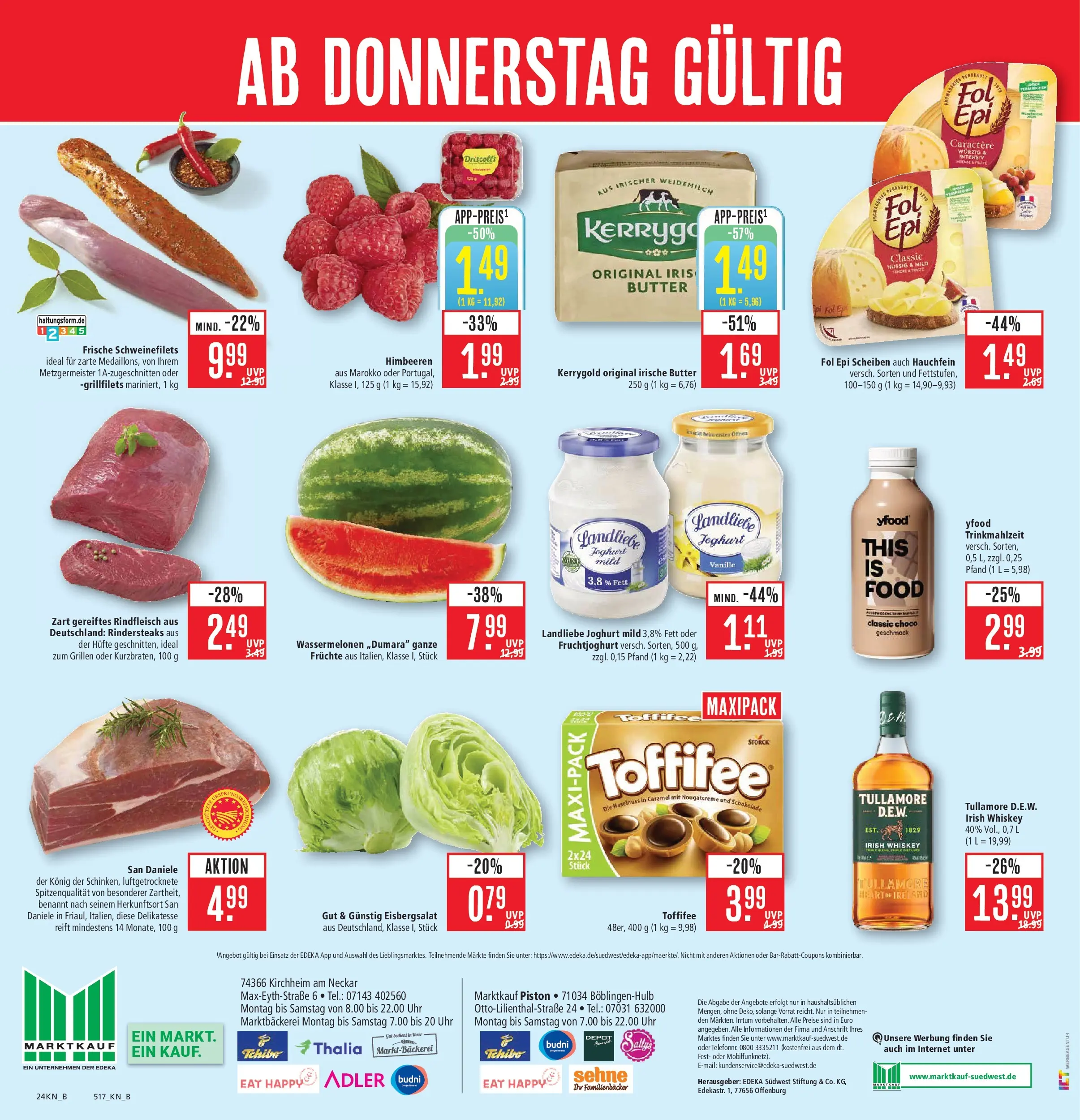 Marktkauf Prospekt Böblingen (ab 27.07.2026) » Angebote online | Seite: 32 | Produkte: Himbeeren, Joghurt, Fruchtjoghurt, Toffifee