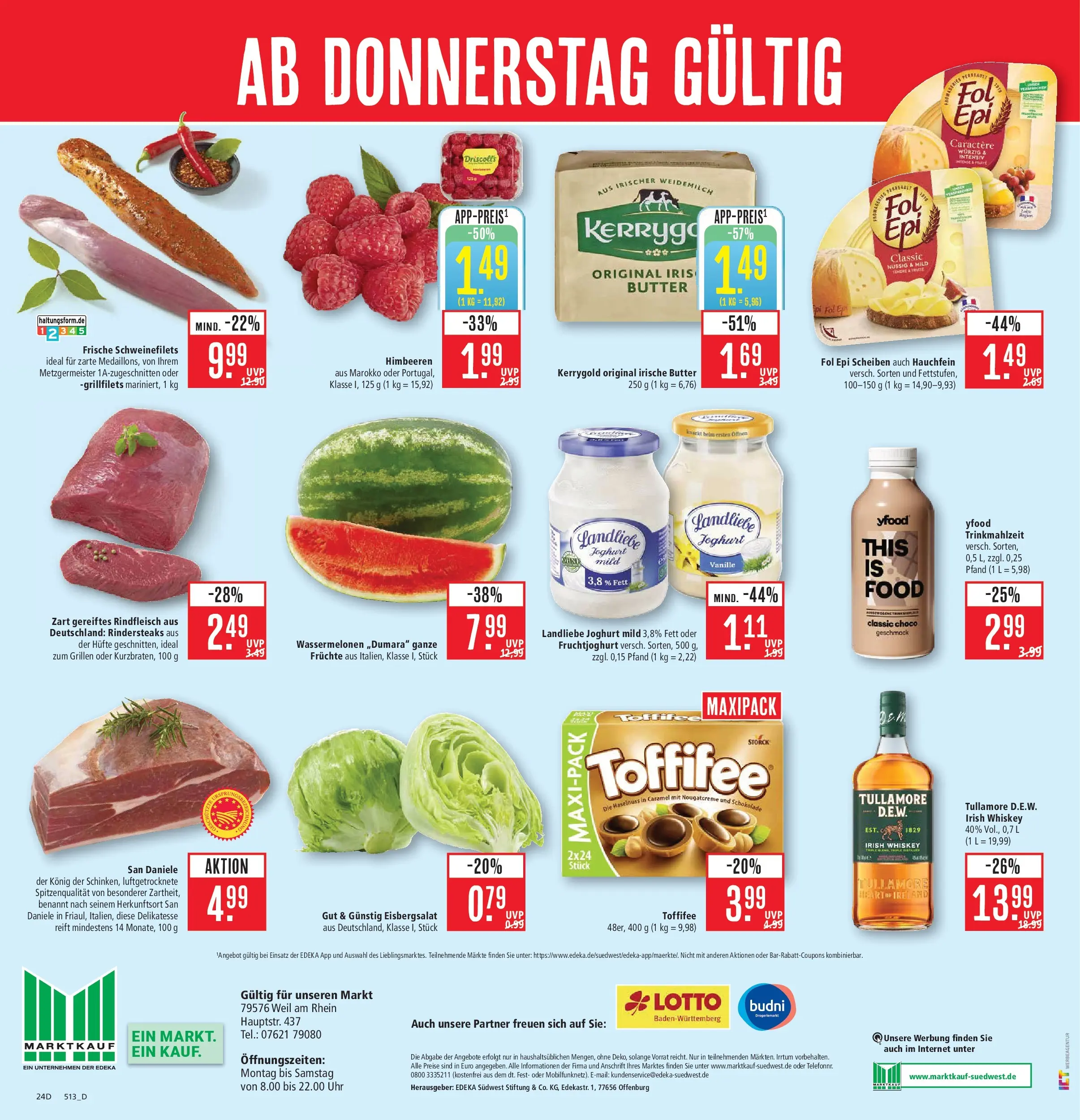 Marktkauf Prospekt Weil Am Rhein (ab 27.07.2026) » Angebote online | Seite: 32 | Produkte: Joghurt, Schokolade, YFood, Whiskey