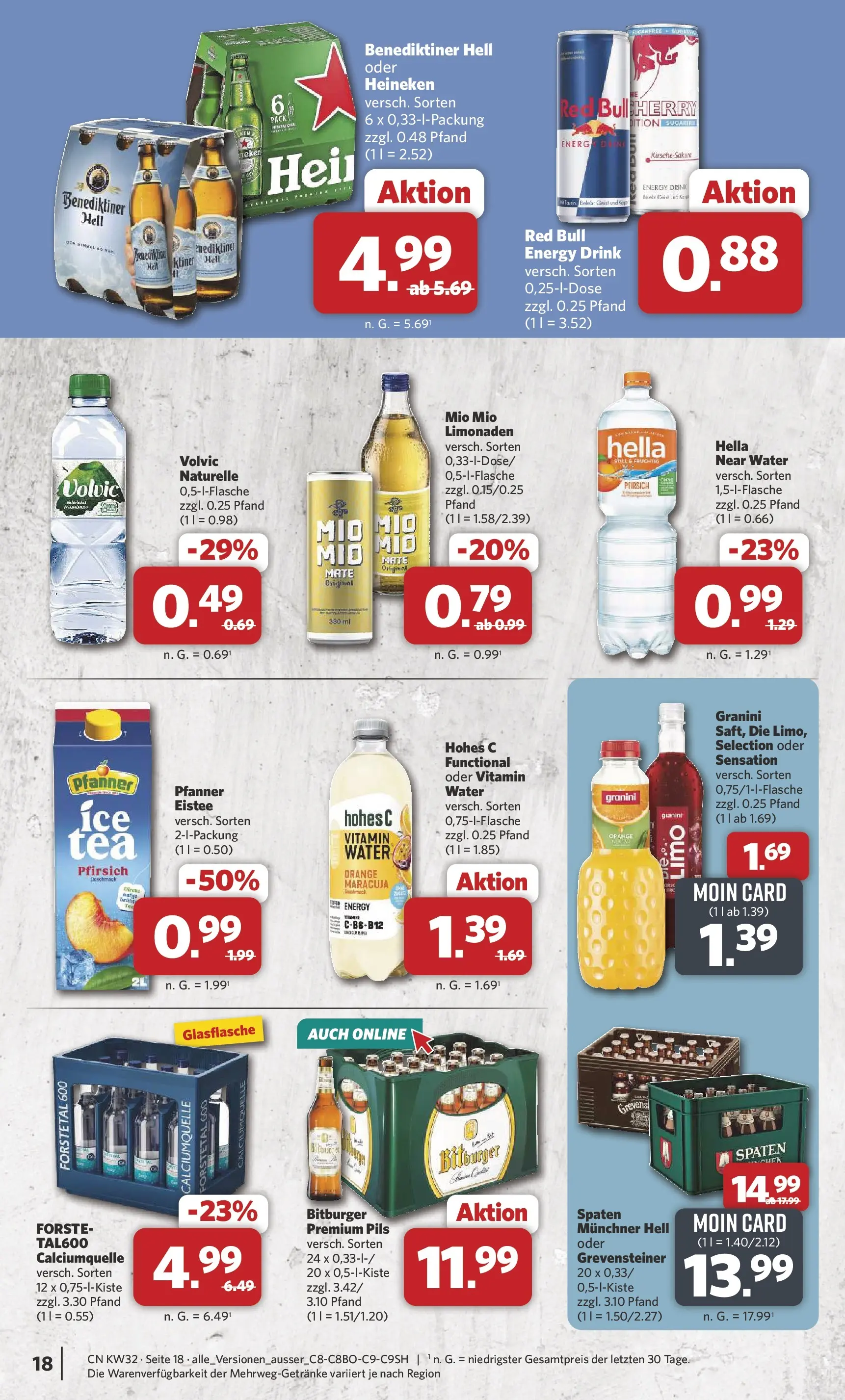 Combi Prospekt Celle (ab 03.08.2026) zum Blättern | Seite: 20 | Produkte: Bitburger, Red bull, Energy, Granini