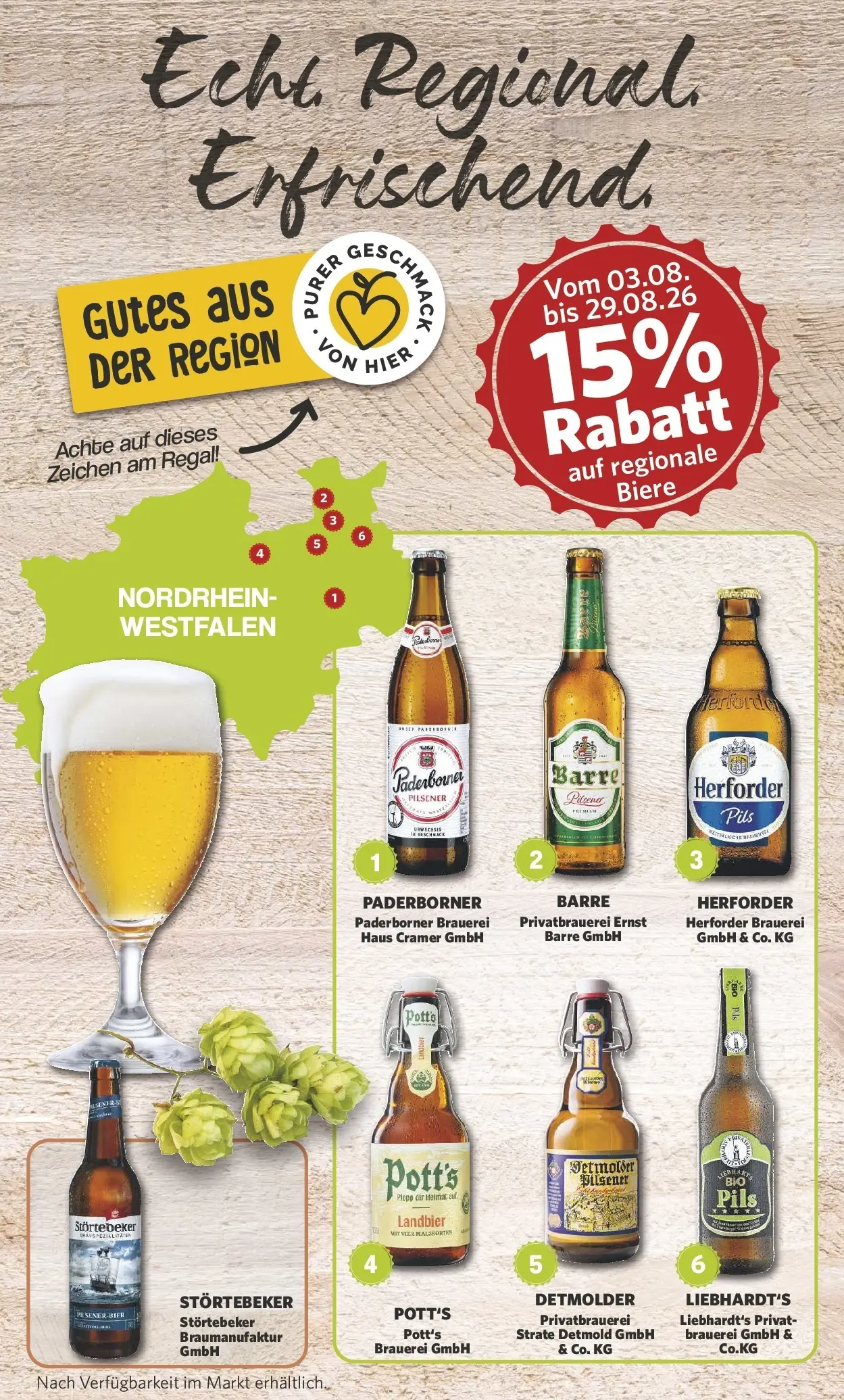 Combi Prospekt Cuxhaven (ab 03.08.2026) zum Blättern | Seite: 22 | Produkte: Bier, Regal, Pils