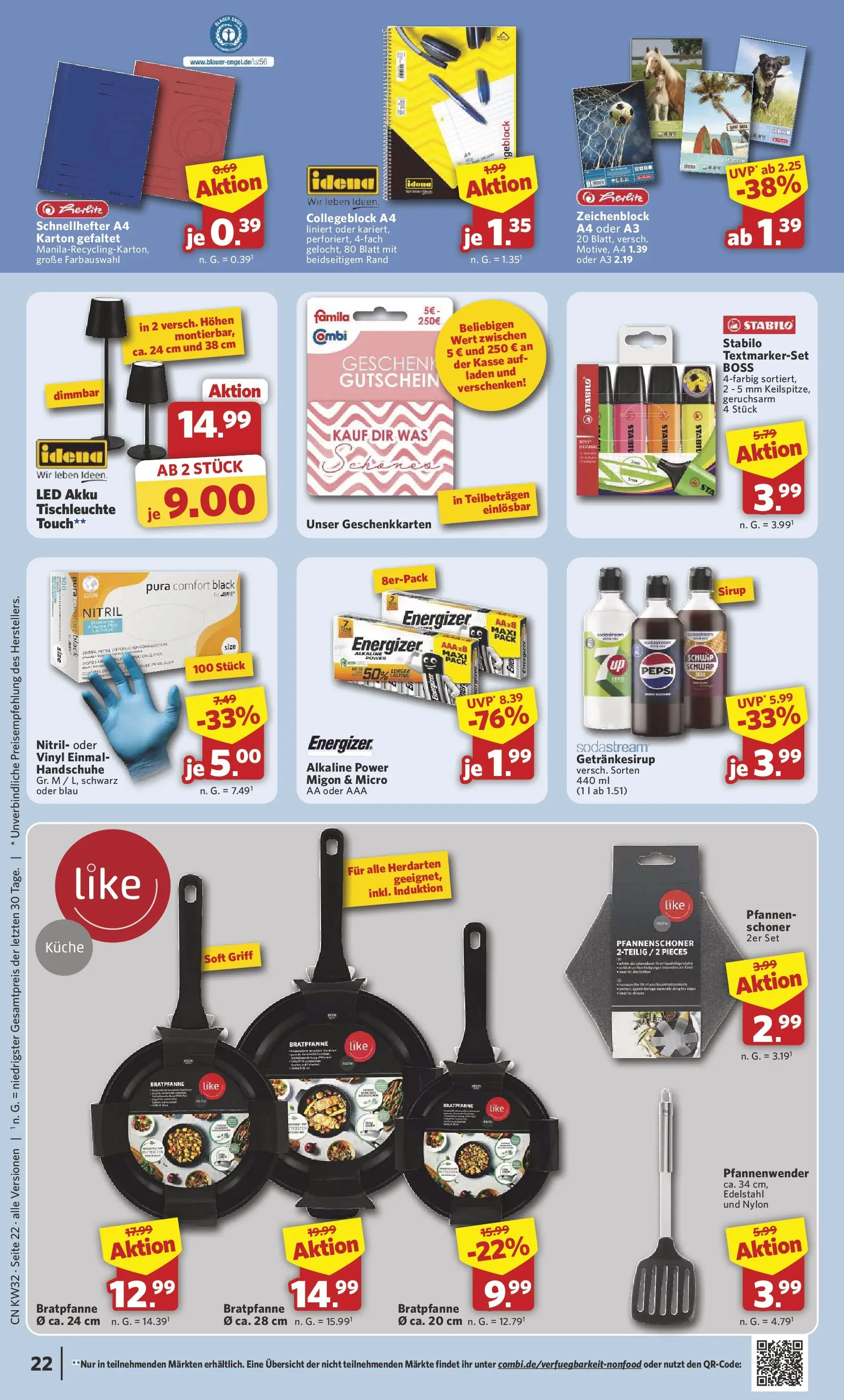 Combi Prospekt Celle (ab 03.08.2026) zum Blättern | Seite: 26 | Produkte: Küche, Pepsi, Handschuhe, Sodastream