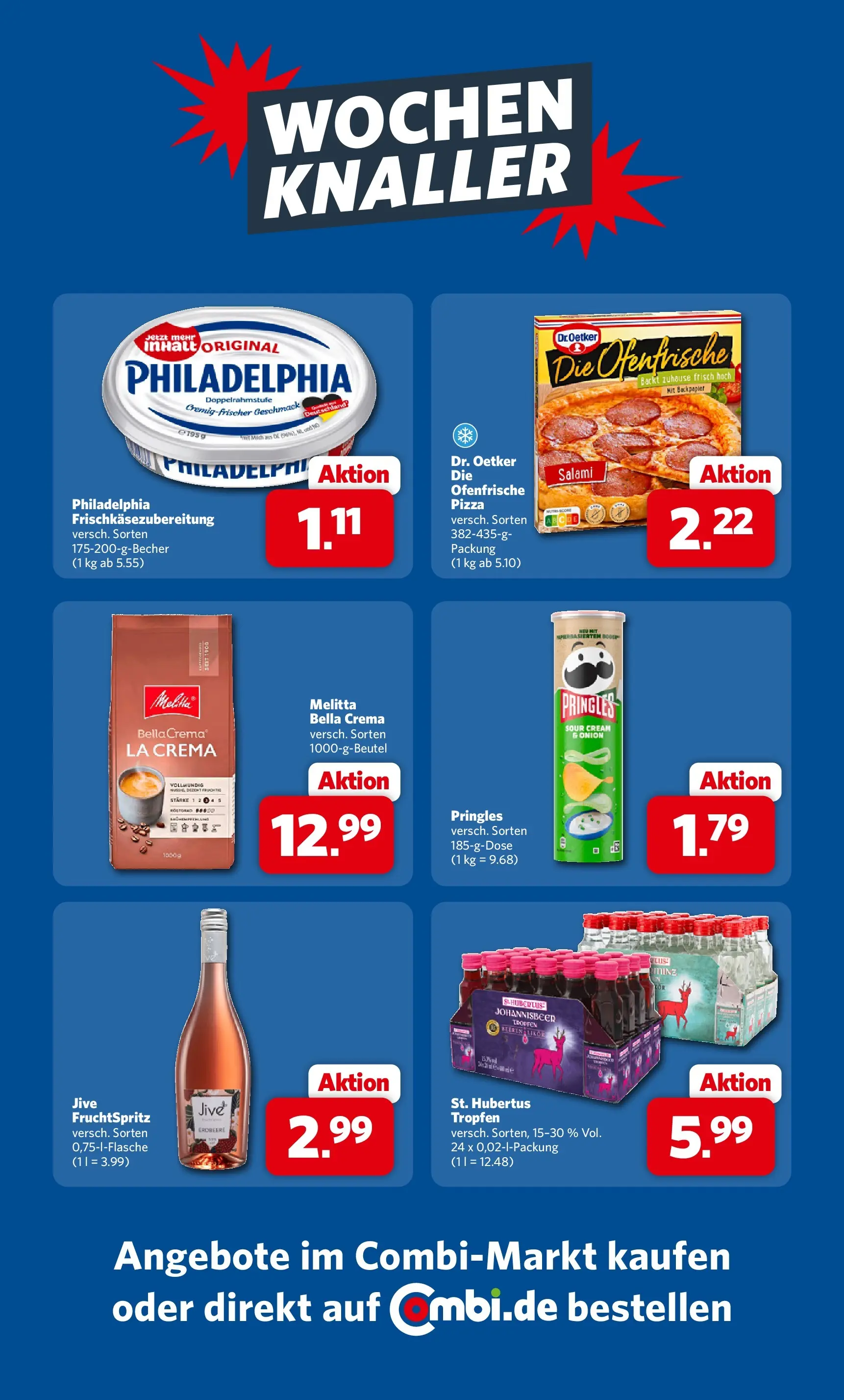 Combi Prospekt Celle (ab 03.08.2026) zum Blättern | Seite: 30 | Produkte: Melitta, Philadelphia, Salami, Pringles