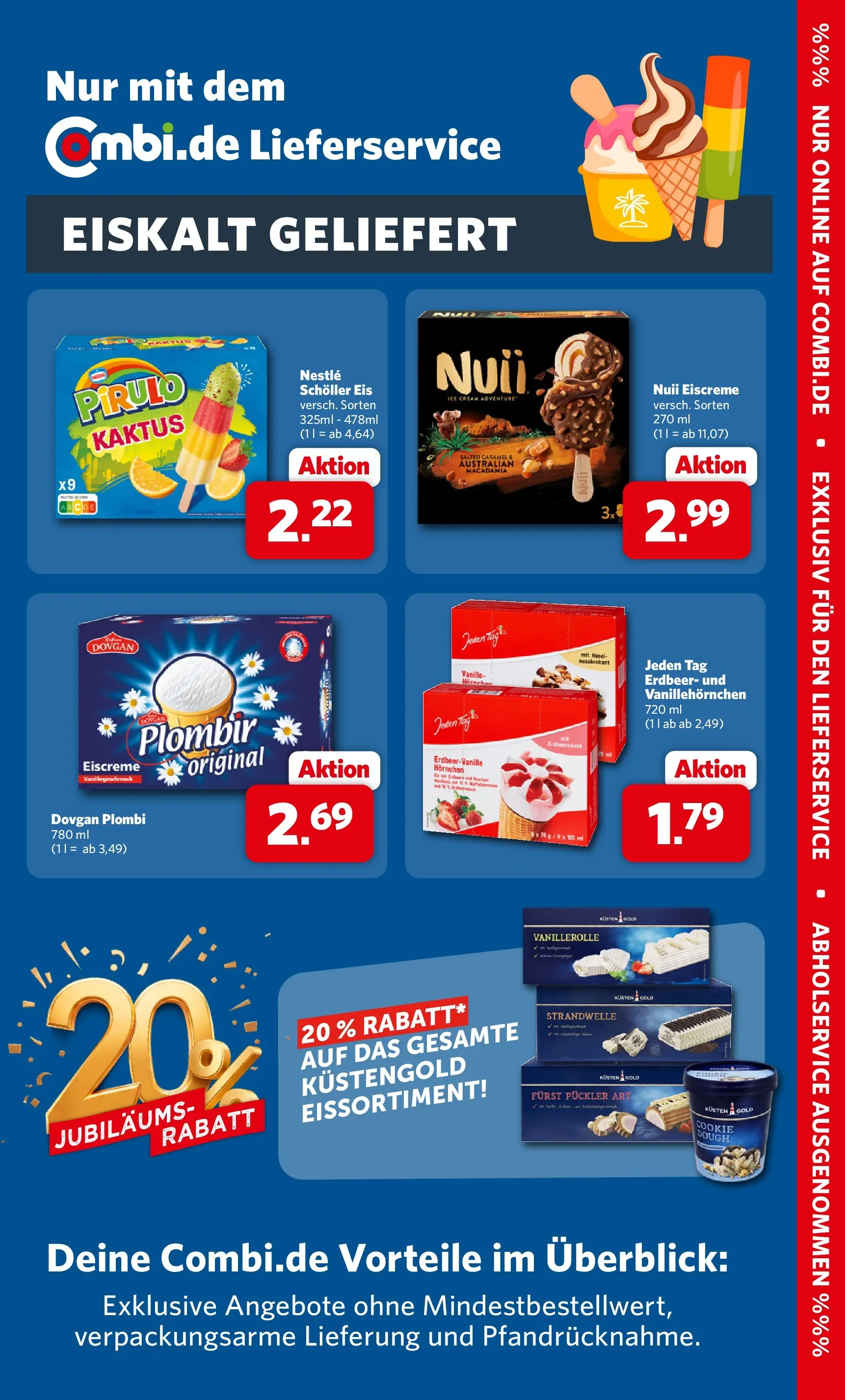 Combi Prospekt Celle (ab 03.08.2026) zum Blättern | Seite: 33 | Produkte: Cola, Eiscreme, Eis