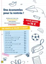 Pr&eacute;parez la rentr&eacute;e