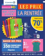 E.Leclerc RENTREE DES CLASSES - au 01.08.2026