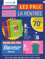 E.Leclerc RENTREE DES CLASSES - du 28.07.2026