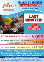 Av Tour LAST MINUTE SHARM PARTENZA 02 agosto - al 02.08.2026