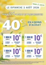 E.Leclerc Bons dachat 2 ao&ucirc;t - au 30.08.2026