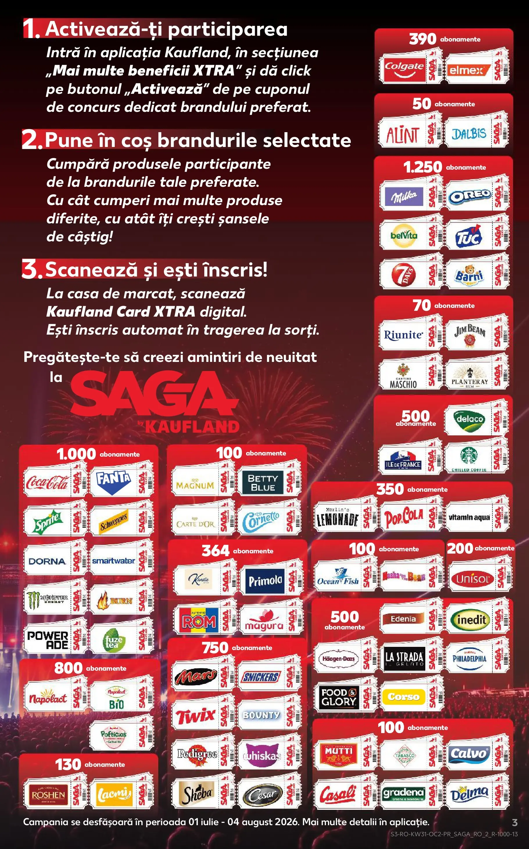 Kaufland Domnesti 29.07.2026 - Revista si Oferta | Pagină: 3 | Produse: Light Kedi Konservesi, Coș, Amerikan servis