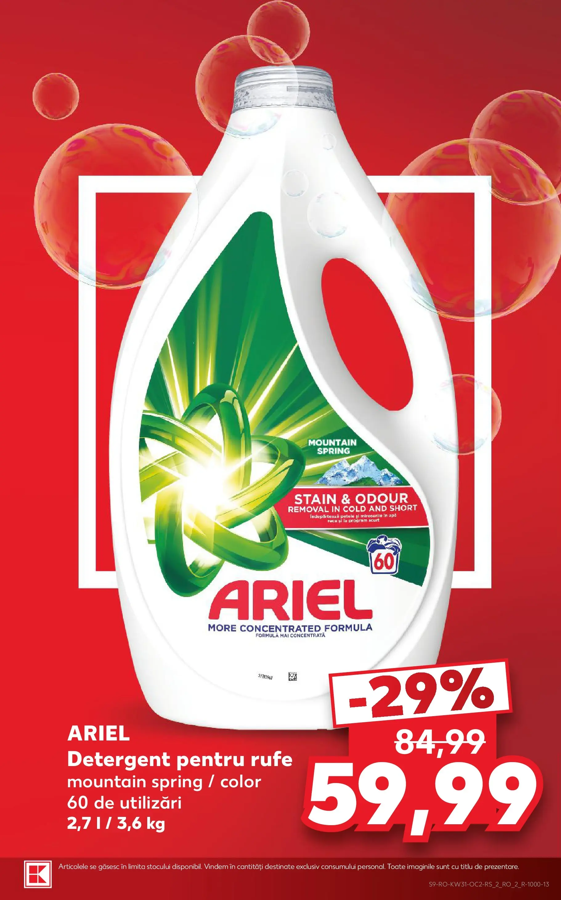Kaufland Domnesti 29.07.2026 - Revista si Oferta | Pagină: 9 | Produse: Detergent
