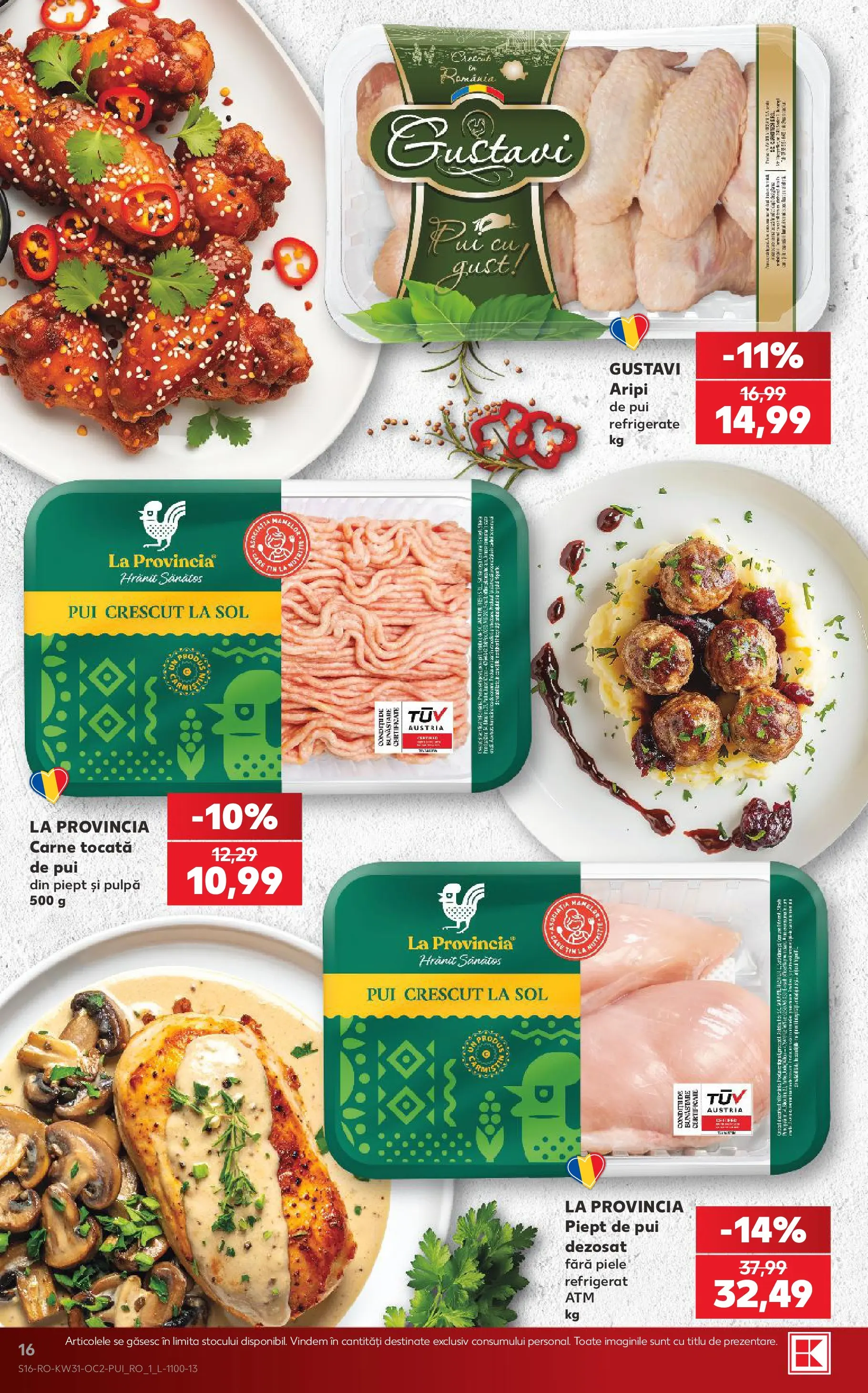 Kaufland Ploiești 29.07.2026 - Revista si Oferta | Pagină: 16 | Produse: Hacıyatmaz Kedi Oyuncağı, Kedi Oyun Alanları, Carne tocată
