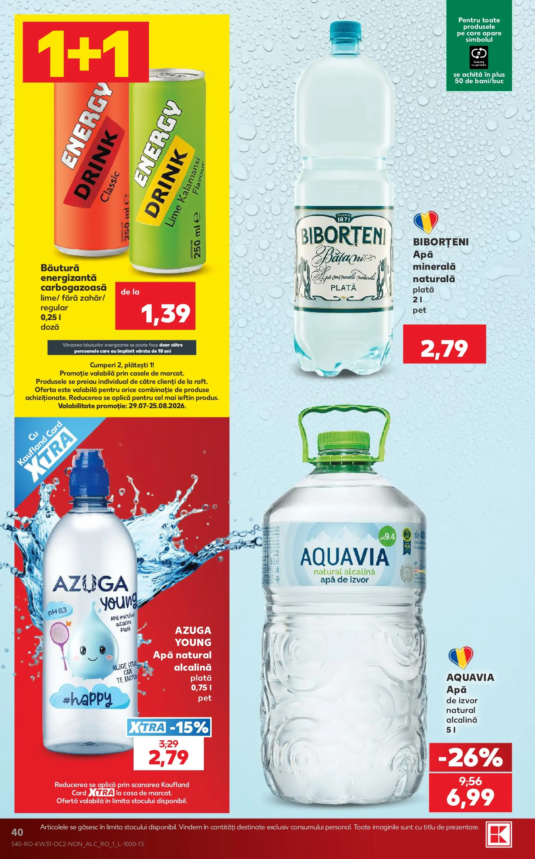 Kaufland Domnesti 29.07.2026 - Revista si Oferta | Pagină: 40 | Produse: Lime, Apă