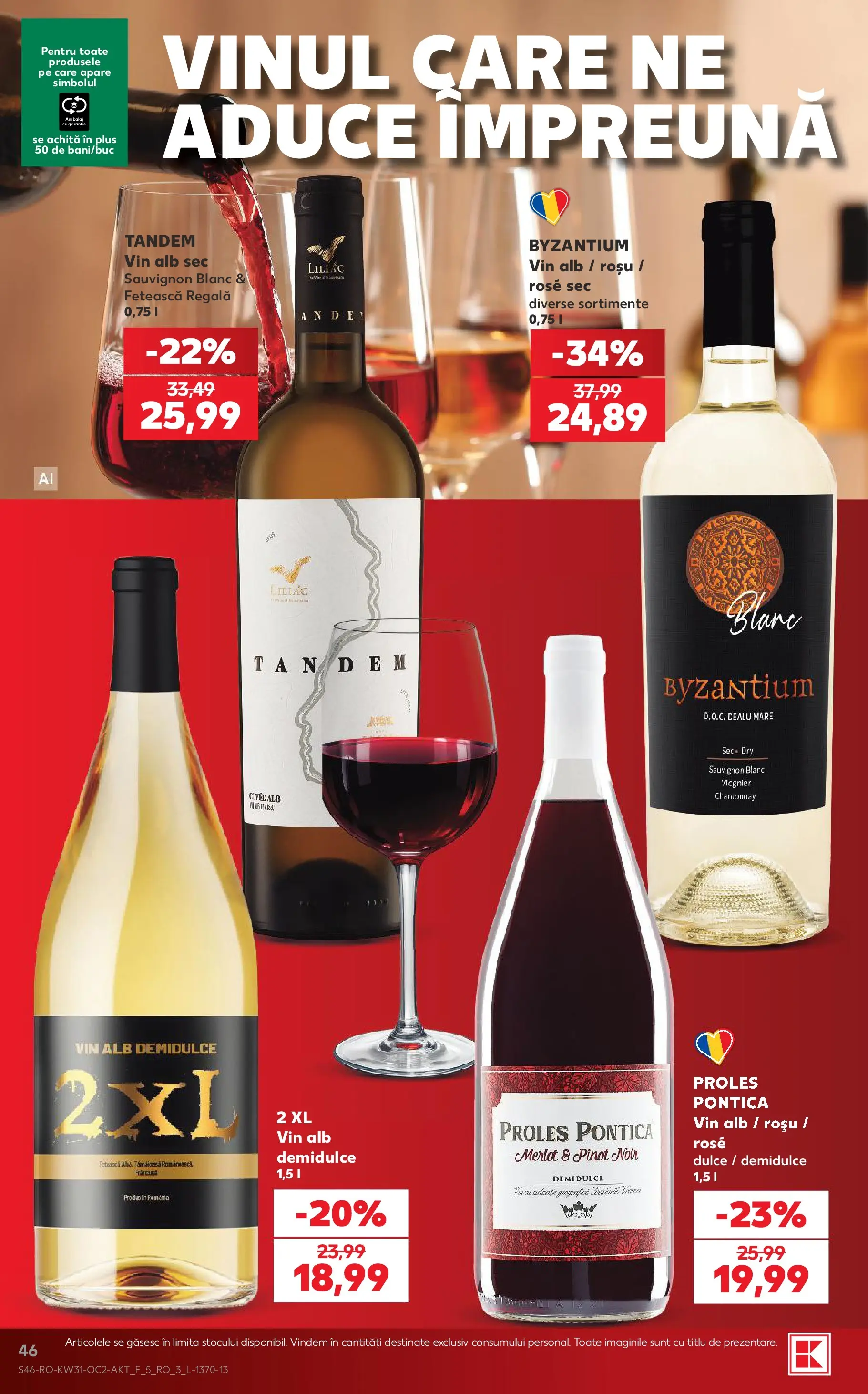 Kaufland Curtea de Argeș 29.07.2026 - Revista si Oferta | Pagină: 46 | Produse: Vin