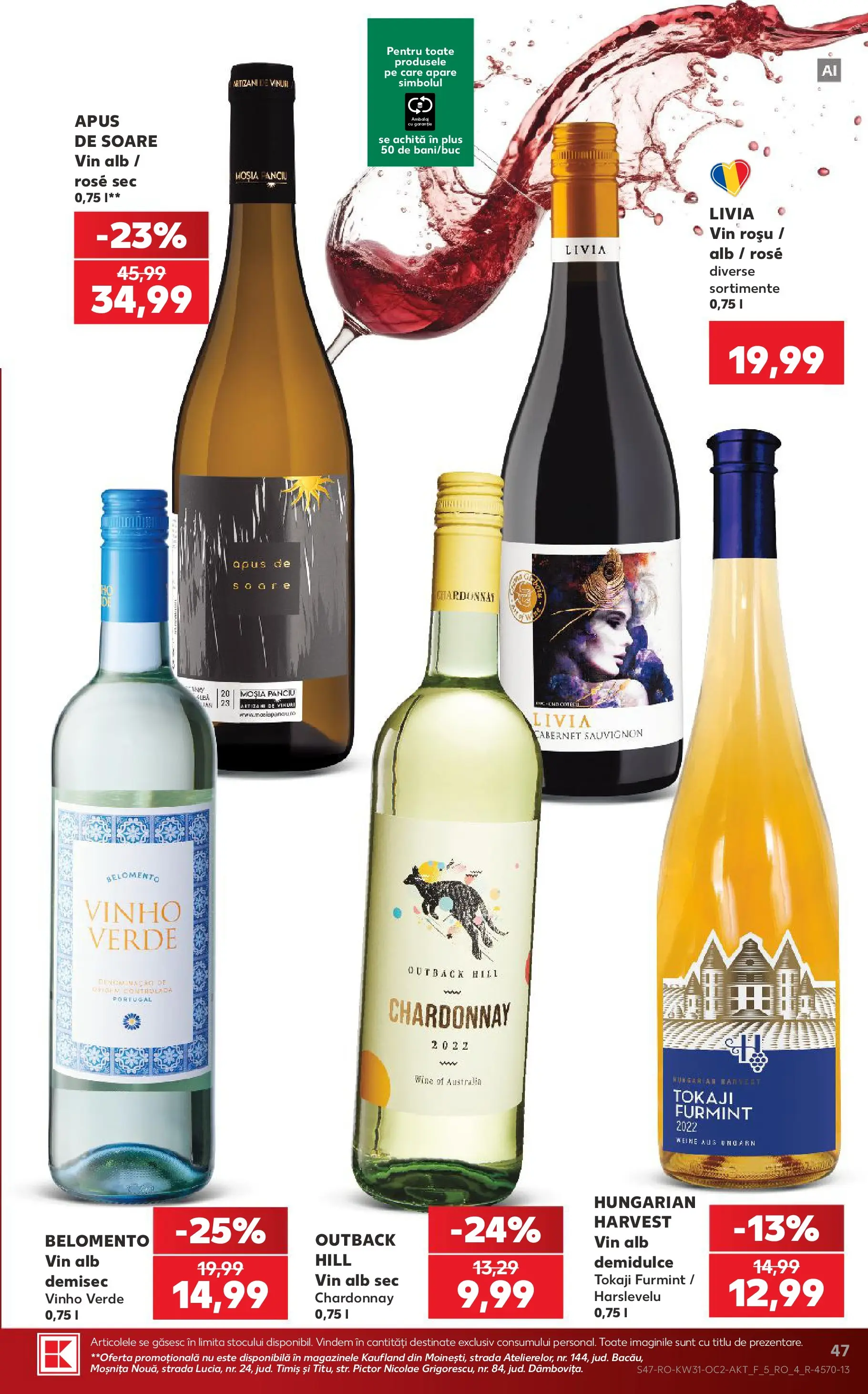 Kaufland Viseu de Sus 29.07.2026 - Revista si Oferta | Pagină: 47 | Produse: Vin