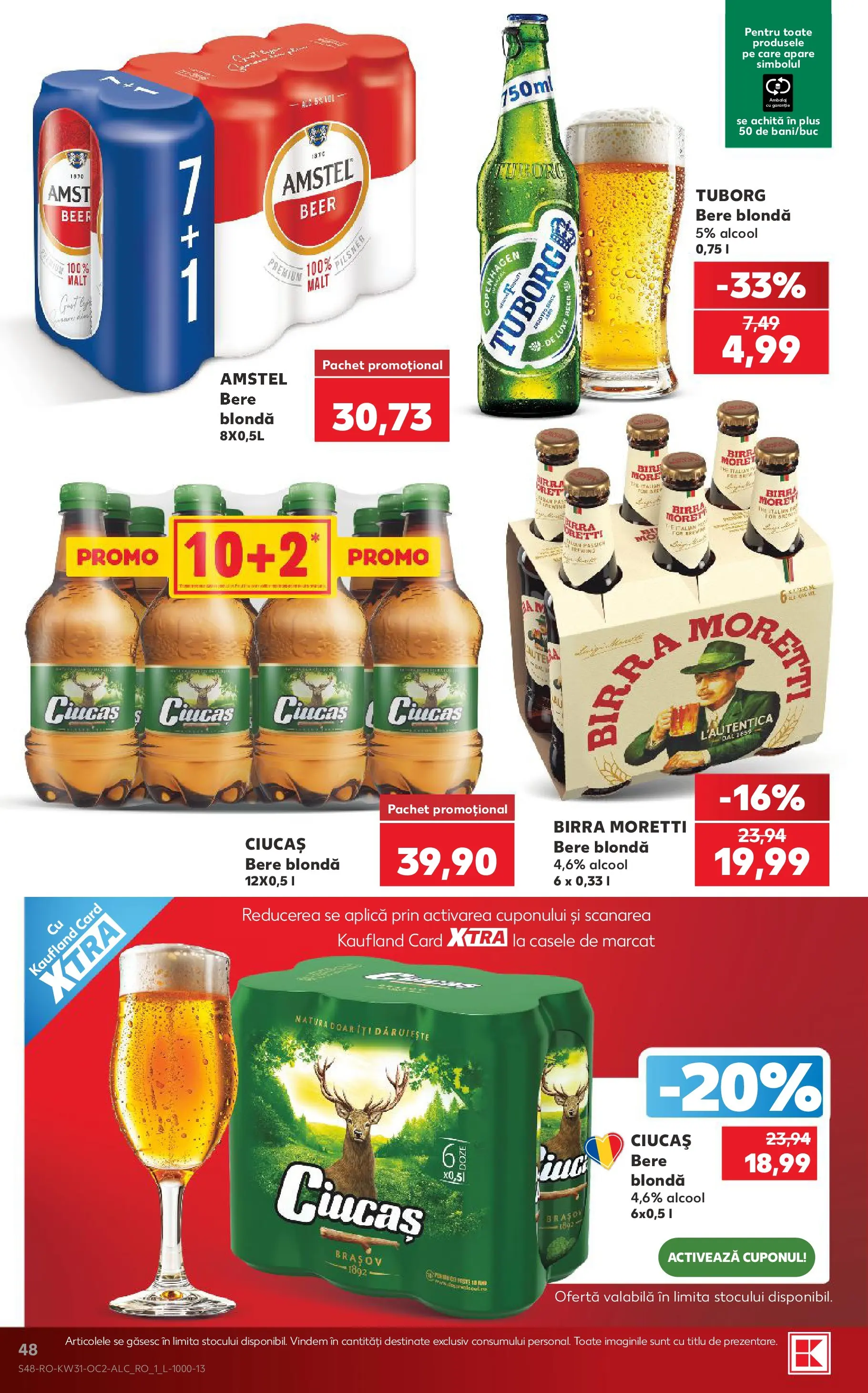 Kaufland Domnesti 29.07.2026 - Revista si Oferta | Pagină: 48 | Produse: Bere