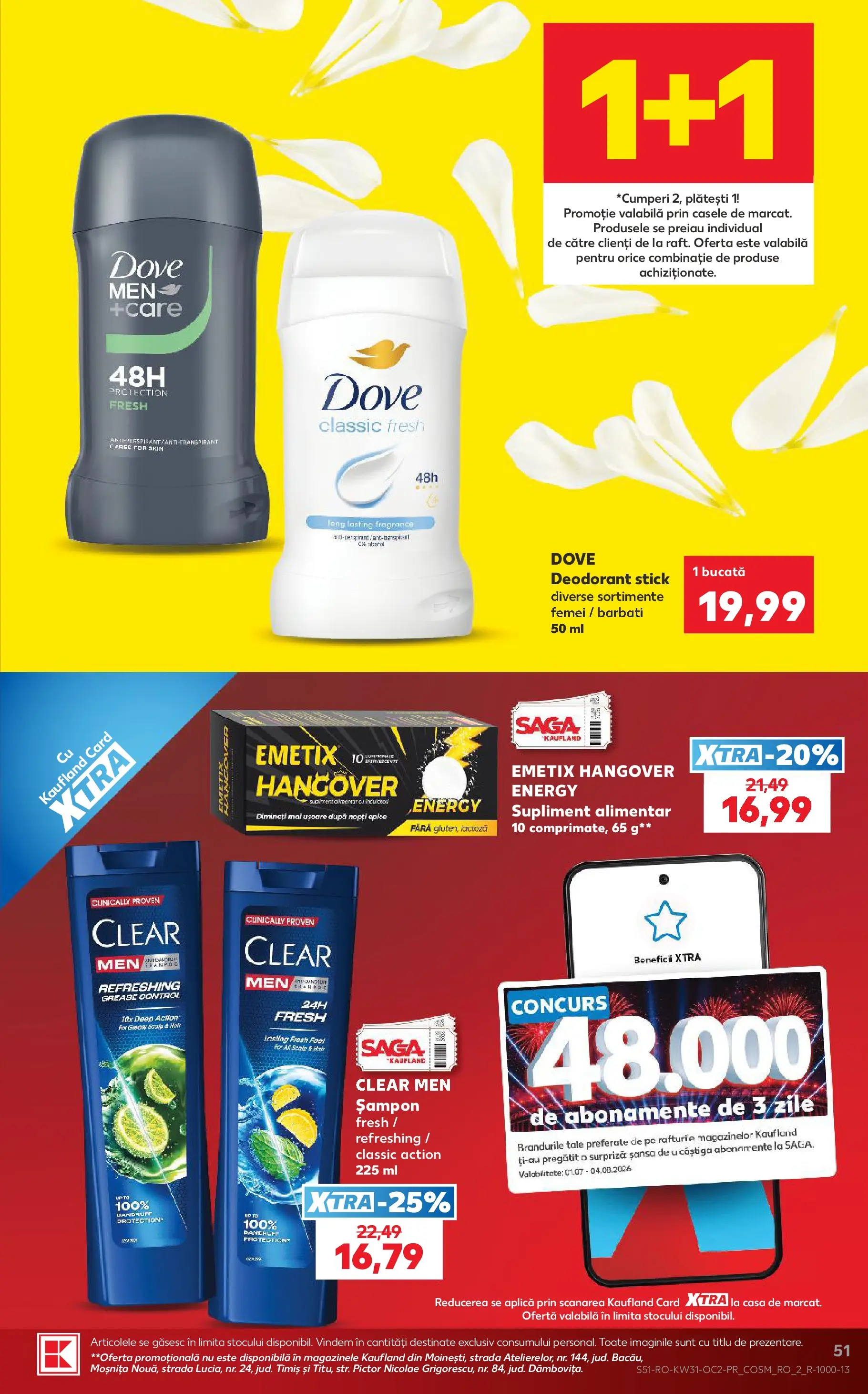 Kaufland Domnesti 29.07.2026 - Revista si Oferta | Pagină: 51 | Produse: Simit, Șampon, Deodorant, Antiperspirant