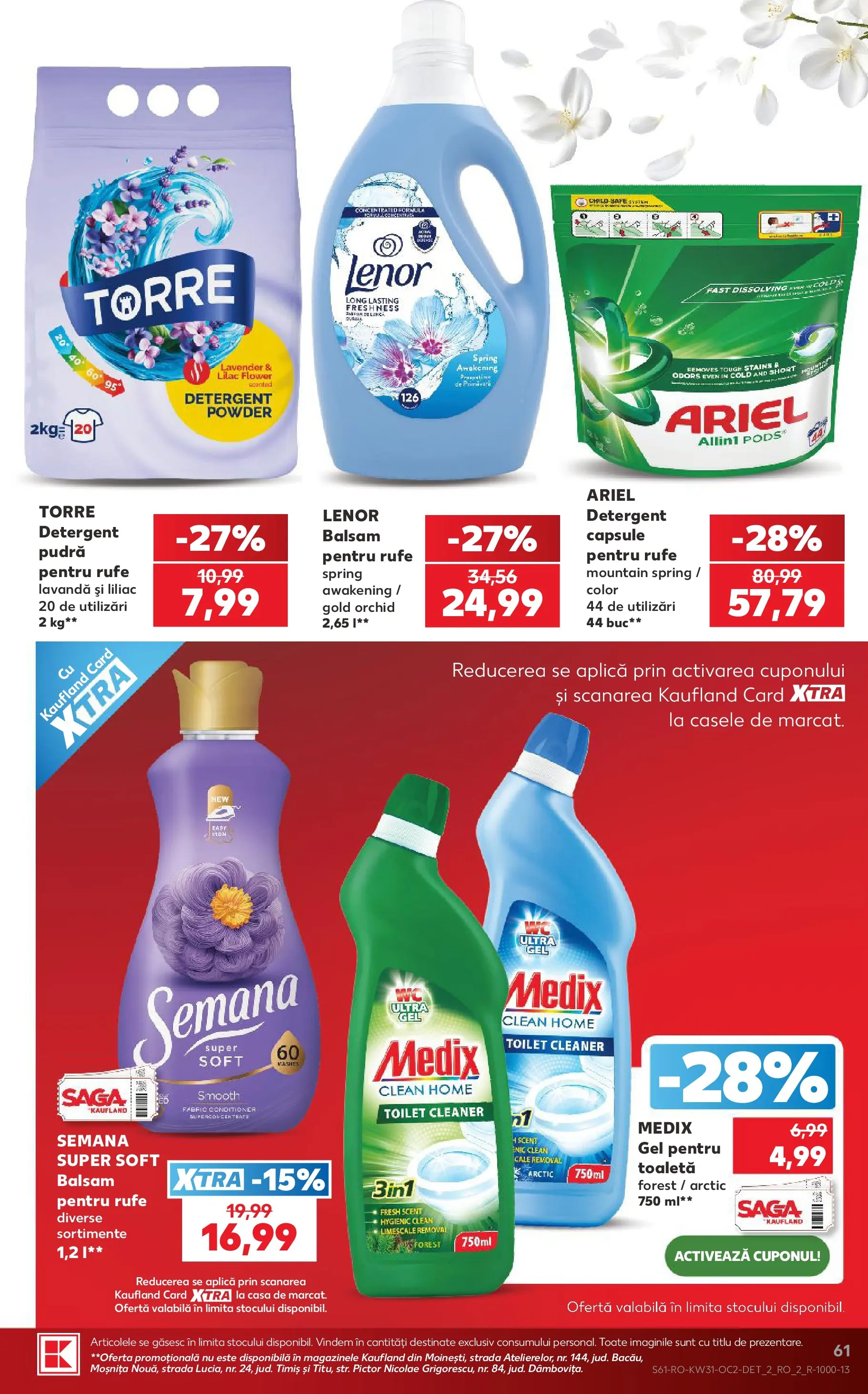 Kaufland Domnesti 29.07.2026 - Revista si Oferta | Pagină: 61 | Produse: Pomelo, Toaletă, Pudră, Detergent