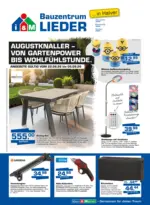 Bauzentrum Lieder GmbH & Co.KG Bauzentrum Lieder: AUGUSTKNALLER - VON GARTENPOWER BIS WOHLF&Uuml;HLSTUNDE. - bis 05.09.2026