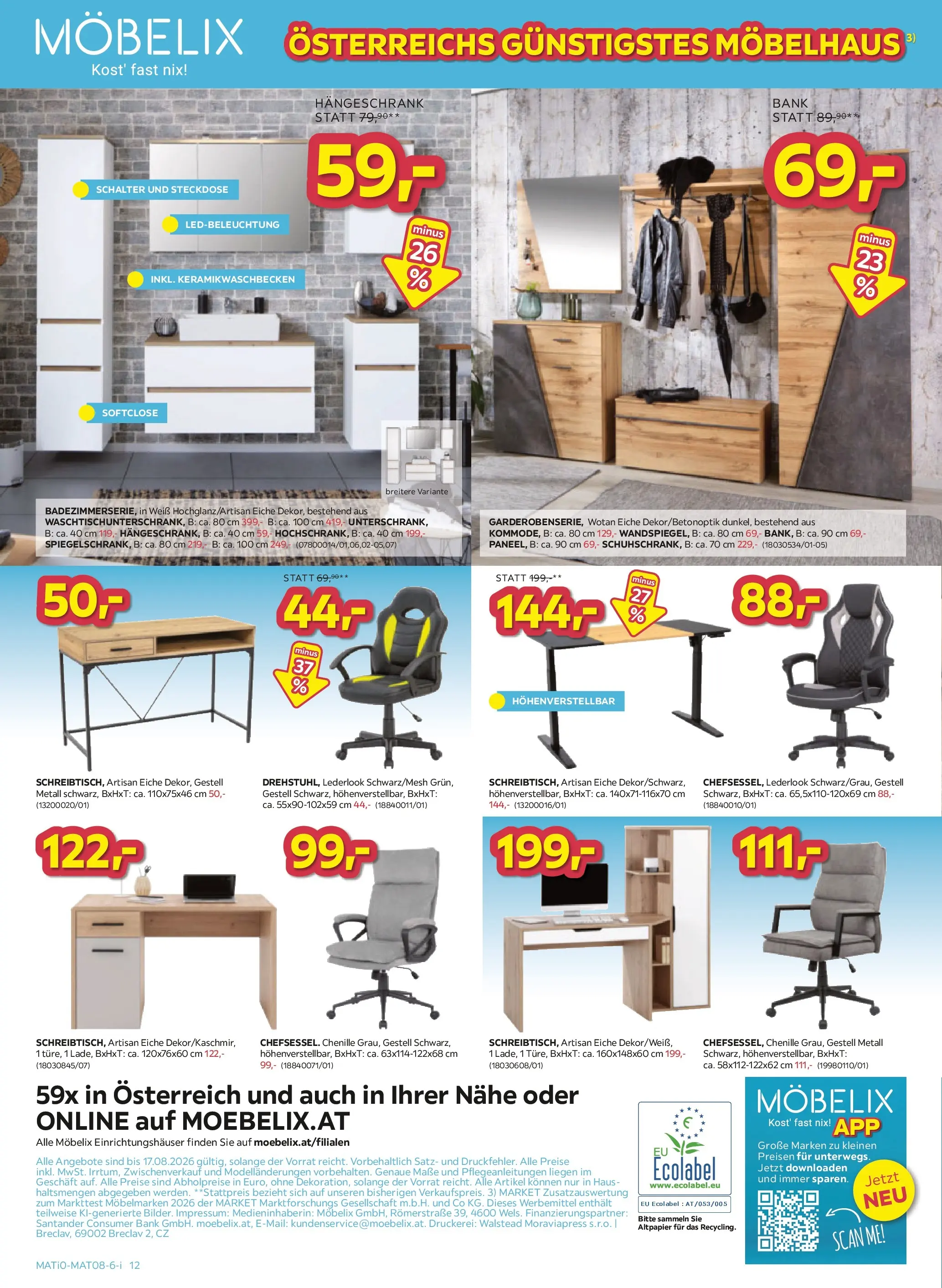 Möbelix Österreichs günstigstes Möbelhaus von 04.08.2026 - Aktuelle Angebote | Seite: 12 | Produkte: Steckdose