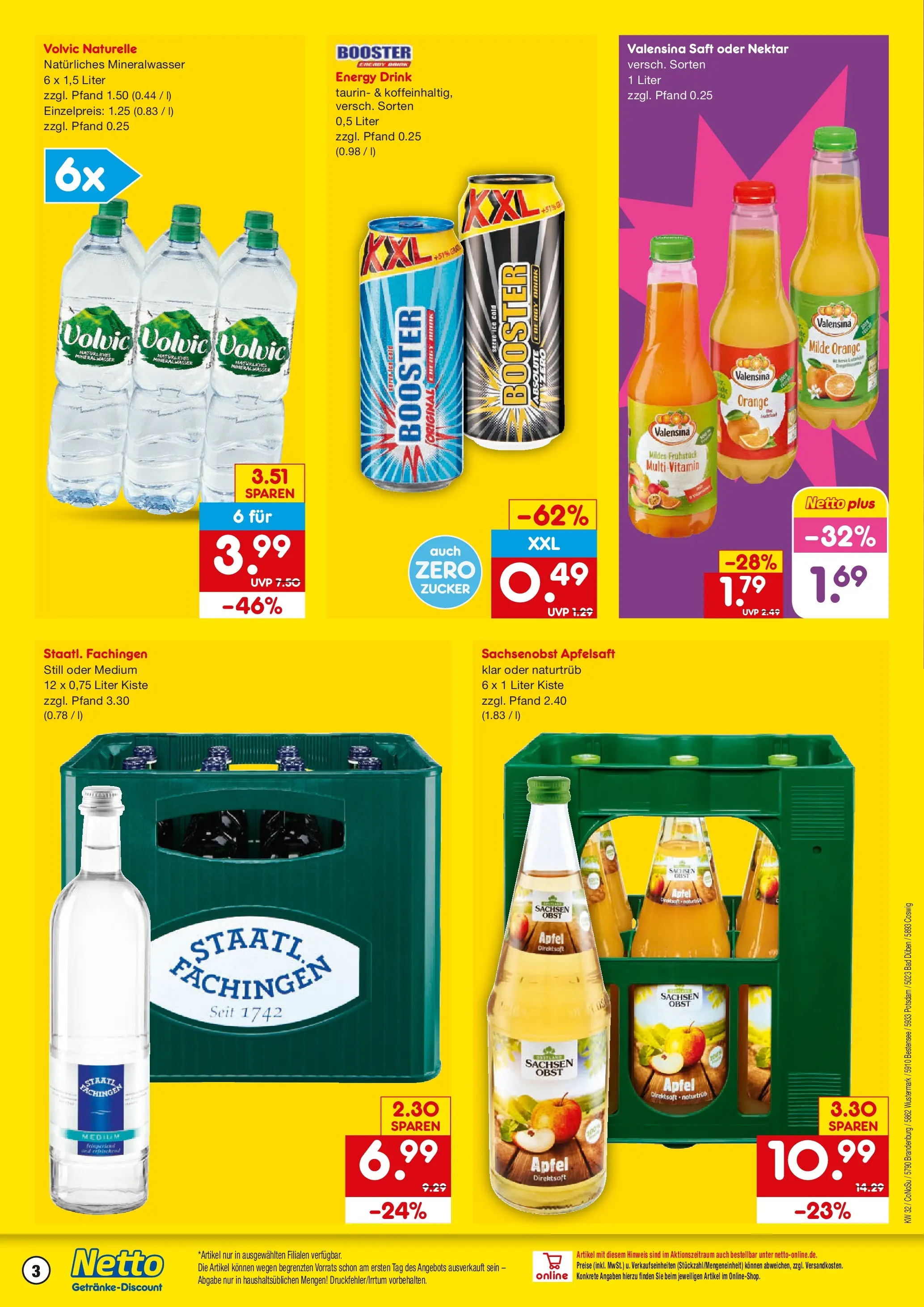 Netto Marken-Discount Prospekt Brandenburg An Der Havel (ab 03.08.2026) » Angebote | Seite: 3 | Produkte: Energy, Bad, Valensina, Zucker