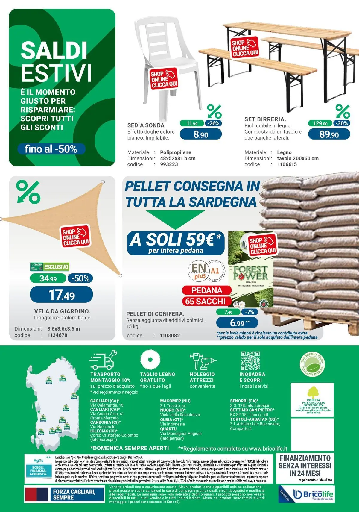 Nuovo CFadda - Spacca Prezzo dal 30/07/2026 > offerte anteprima 🛍️ | Pagina: 16 | Prodotti: Pellet, Cocco, Tavolo, Sedia