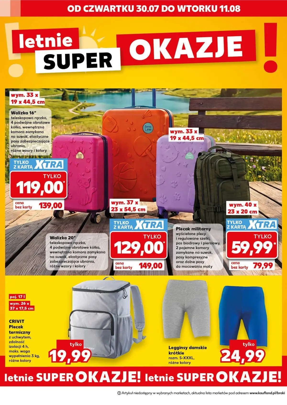 Kaufland gazetka - Złap Okazje od 30.07.2026 - od jutra PDF | Strona: 4 | Produkty: Karta, Legginsy, Waga, Legginsy damskie