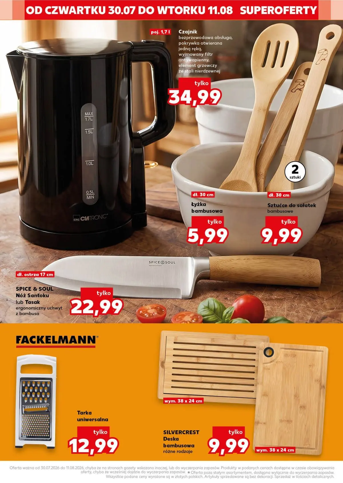 Kaufland gazetka - Złap Okazje od 30.07.2026 - od jutra PDF | Strona: 18 | Produkty: Czajnik, Sztućce