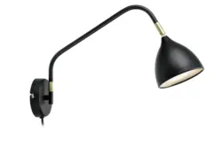Wandleuchte Valencia Schwarz max. 6 Watt Wandlampe