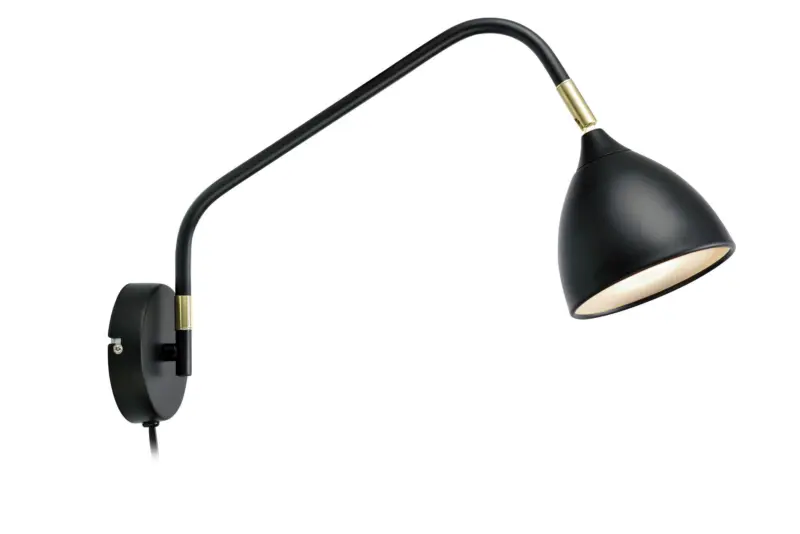 Wandleuchte Valencia Schwarz max. 6 Watt Wandlampe