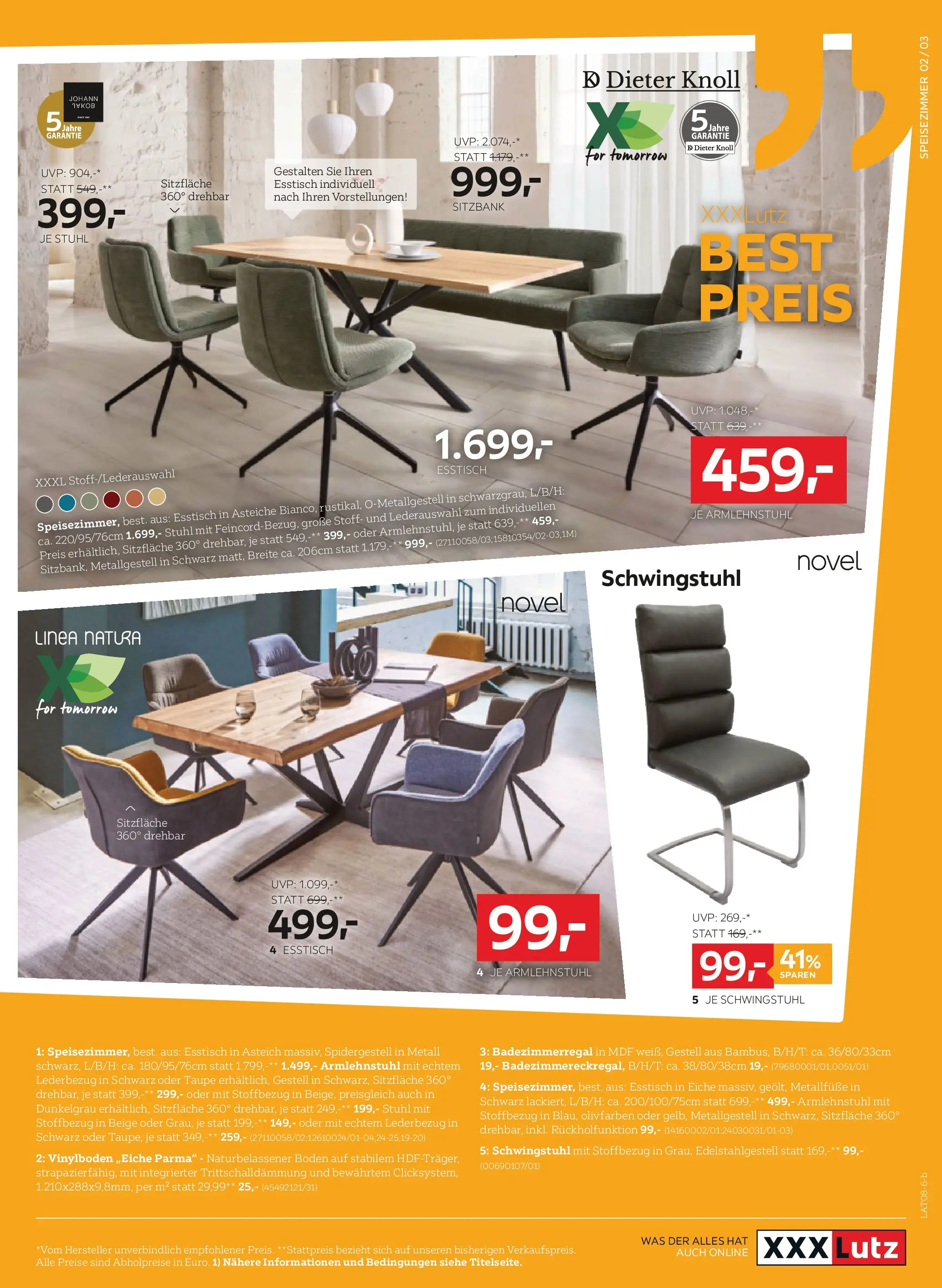 XXXLutz - BEST PREIS von 04.08.2026 - Aktuelle Angebote | Seite: 3 | Produkte: Stuhl