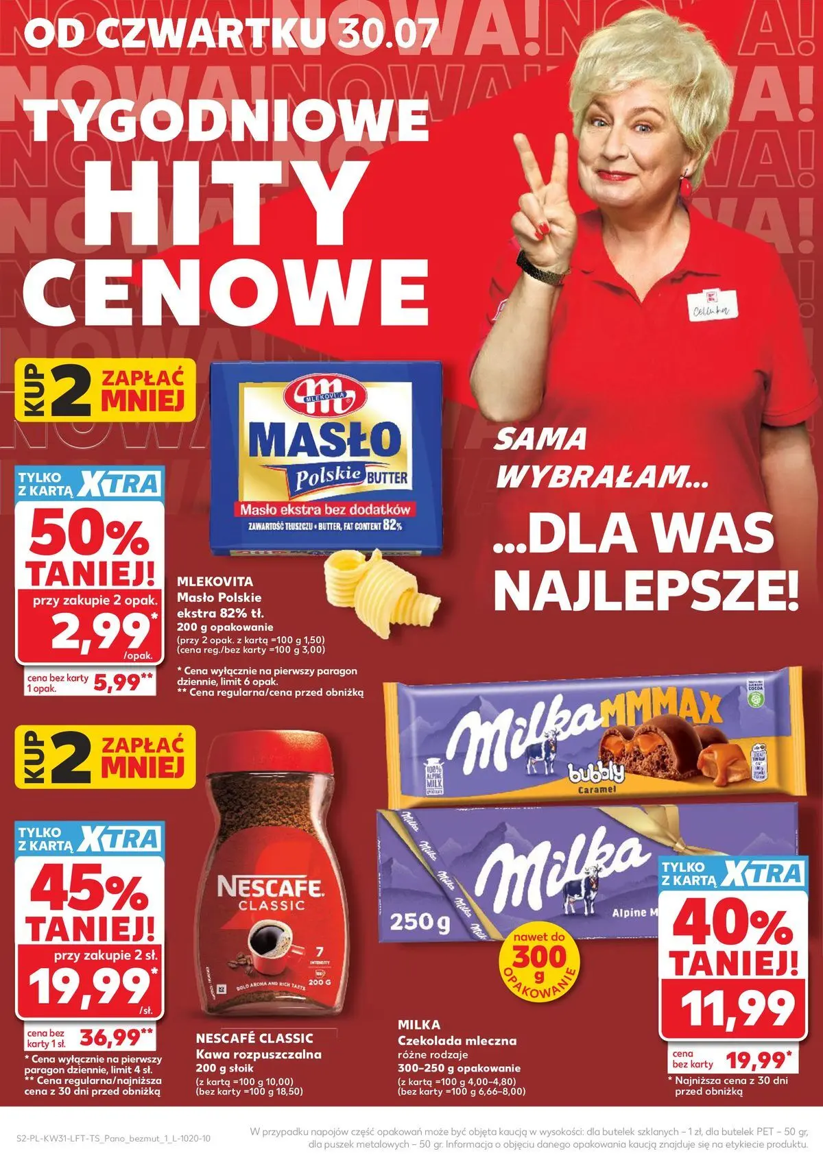 Kaufland gazetka od 30.07.2026 - od jutra PDF | Strona: 2 | Produkty: Nescafe, Milka, Masło, Czekolada