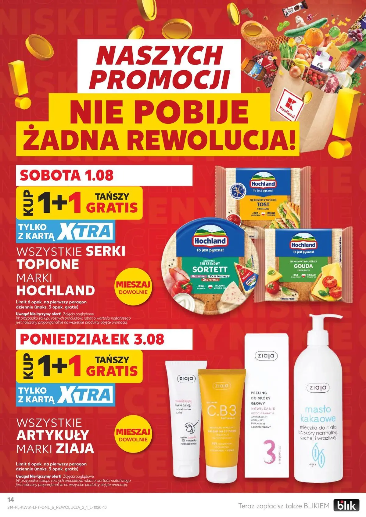 Kaufland gazetka od 30.07.2026 - od jutra PDF | Strona: 14 | Produkty: Karta, Masło, Olej, Body