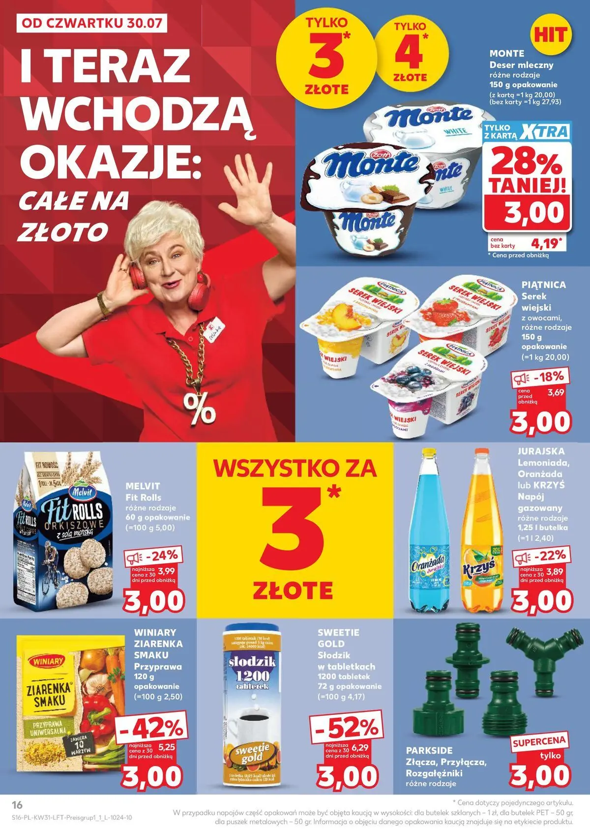 Kaufland gazetka od 30.07.2026 - od jutra PDF | Strona: 16 | Produkty: Karta, Serek, Serek wiejski
