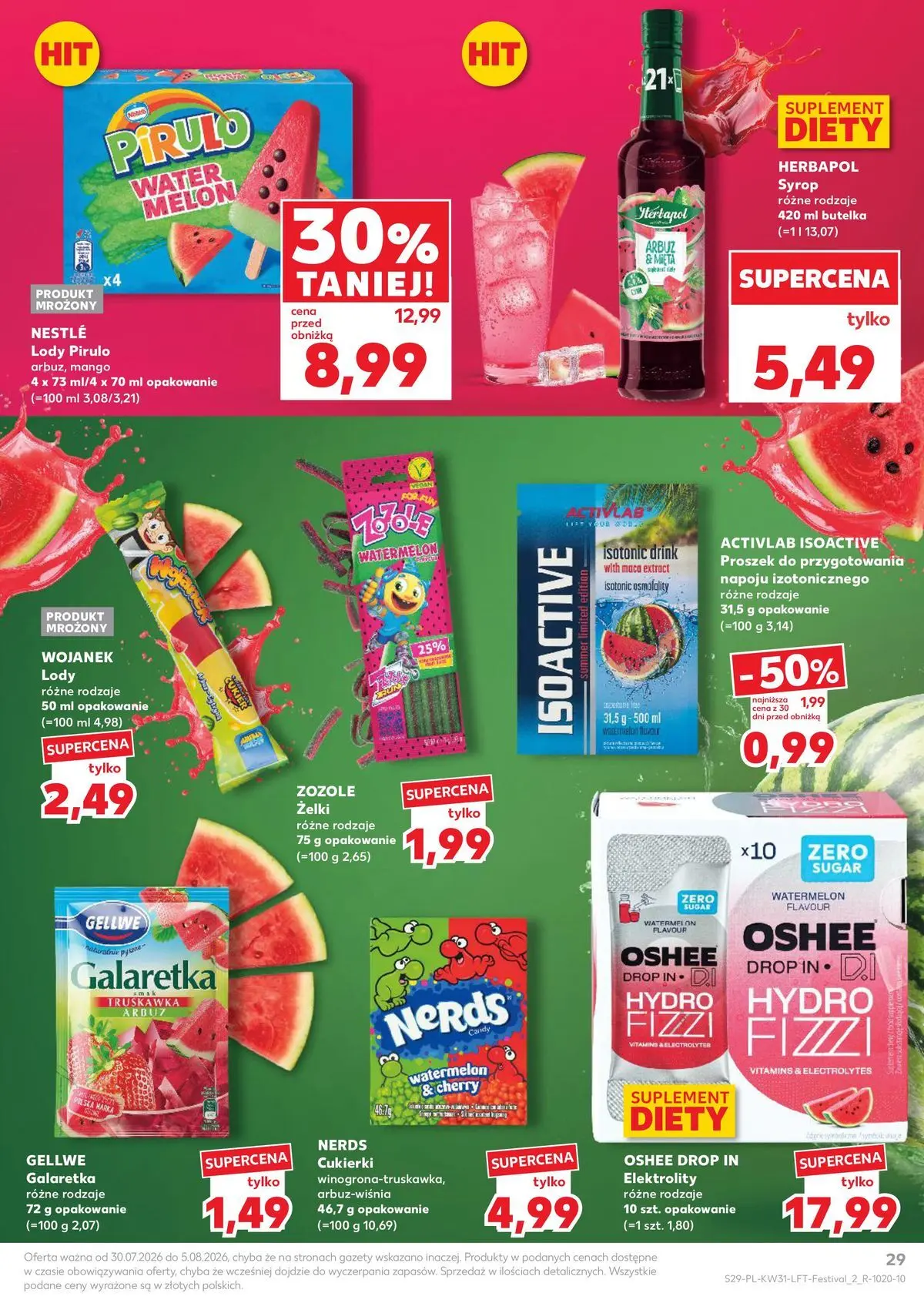 Kaufland gazetka od 30.07.2026 - od jutra PDF | Strona: 29 | Produkty: Mango, Żelki, Lody, Cukier