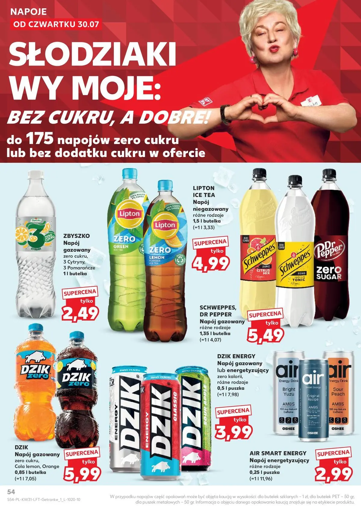 Kaufland gazetka od 30.07.2026 - od jutra PDF | Strona: 54 | Produkty: Ice Tea, Napoje, Pomarańcze