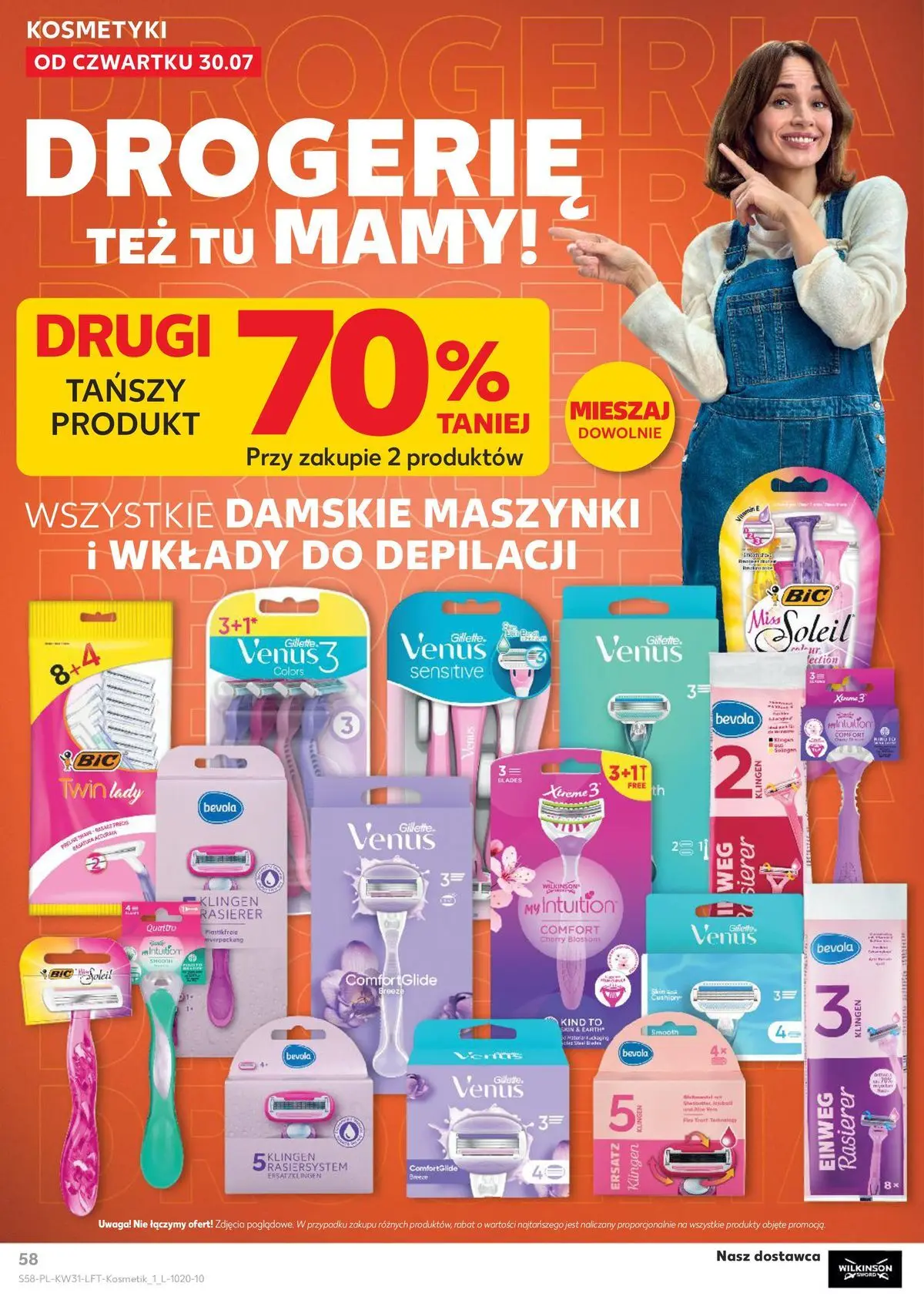 Kaufland gazetka od 30.07.2026 - od jutra PDF | Strona: 58 | Produkty: Gillette, Kosmetyki, Maszynka do golenia, Maszynki do golenia