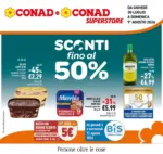 Conad Sconti fino al 50% - al 09.08.2026