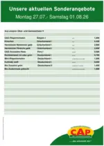 CAP-Markt Jetzt sparen mit unseren Deals - bis 01.08.2026