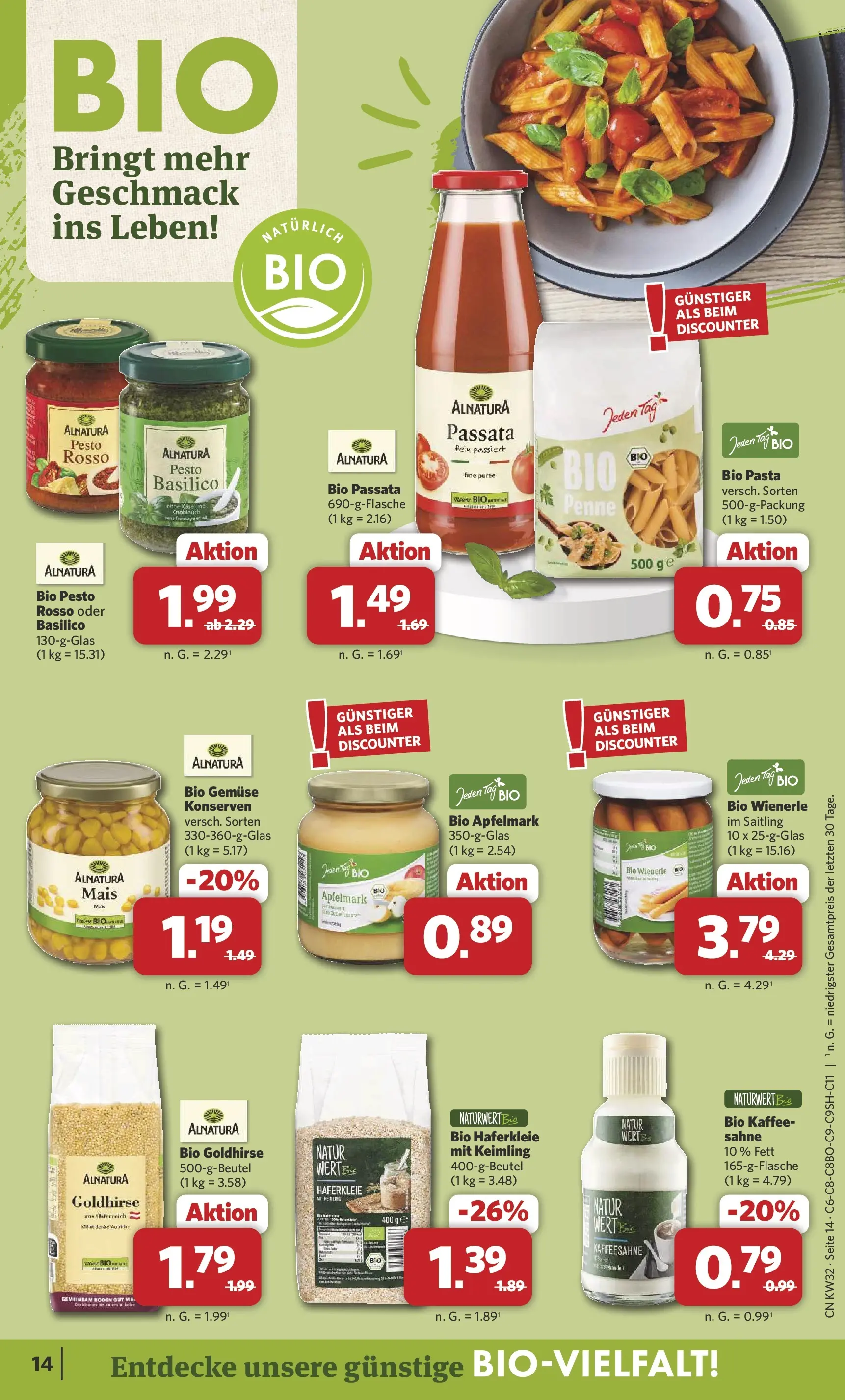 Combi Prospekt Detmold (ab 03.08.2026) zum Blättern | Seite: 16 | Produkte: Käse, Kaffee, Knoblauch, Pasta