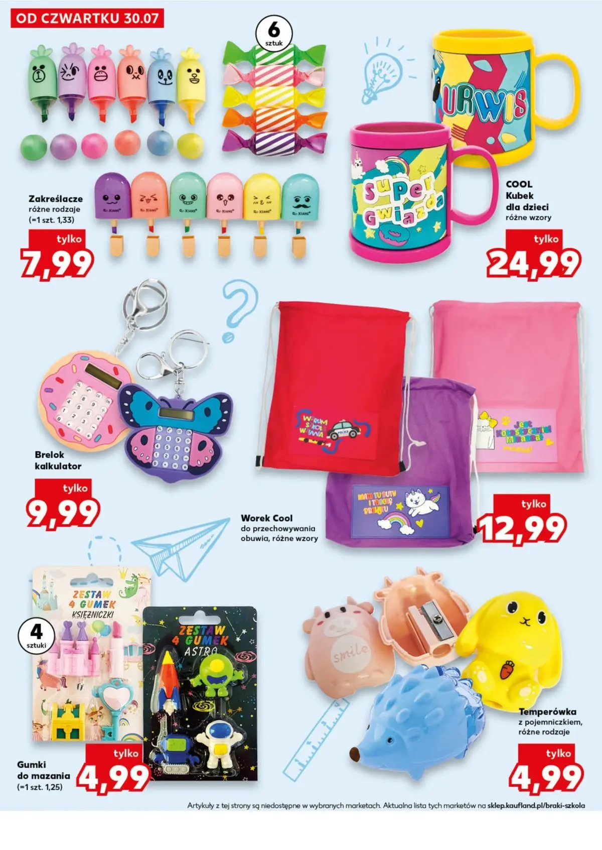 Kaufland gazetka - Wszystko do szkoły od 30.07.2026 - od jutra PDF | Strona: 24 | Produkty: Kalkulator, Temperówka