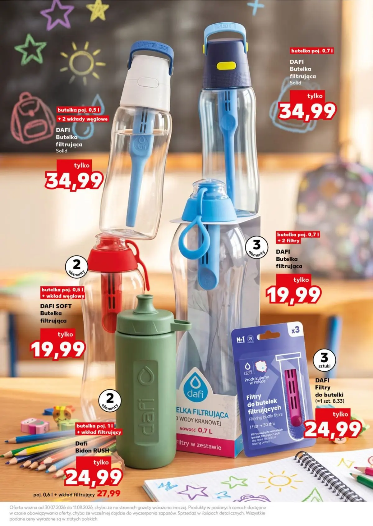 Kaufland gazetka - Wszystko do szkoły od 30.07.2026 - od jutra PDF | Strona: 35 | Produkty: Filtry dafi, Butelka filtrująca dafi
