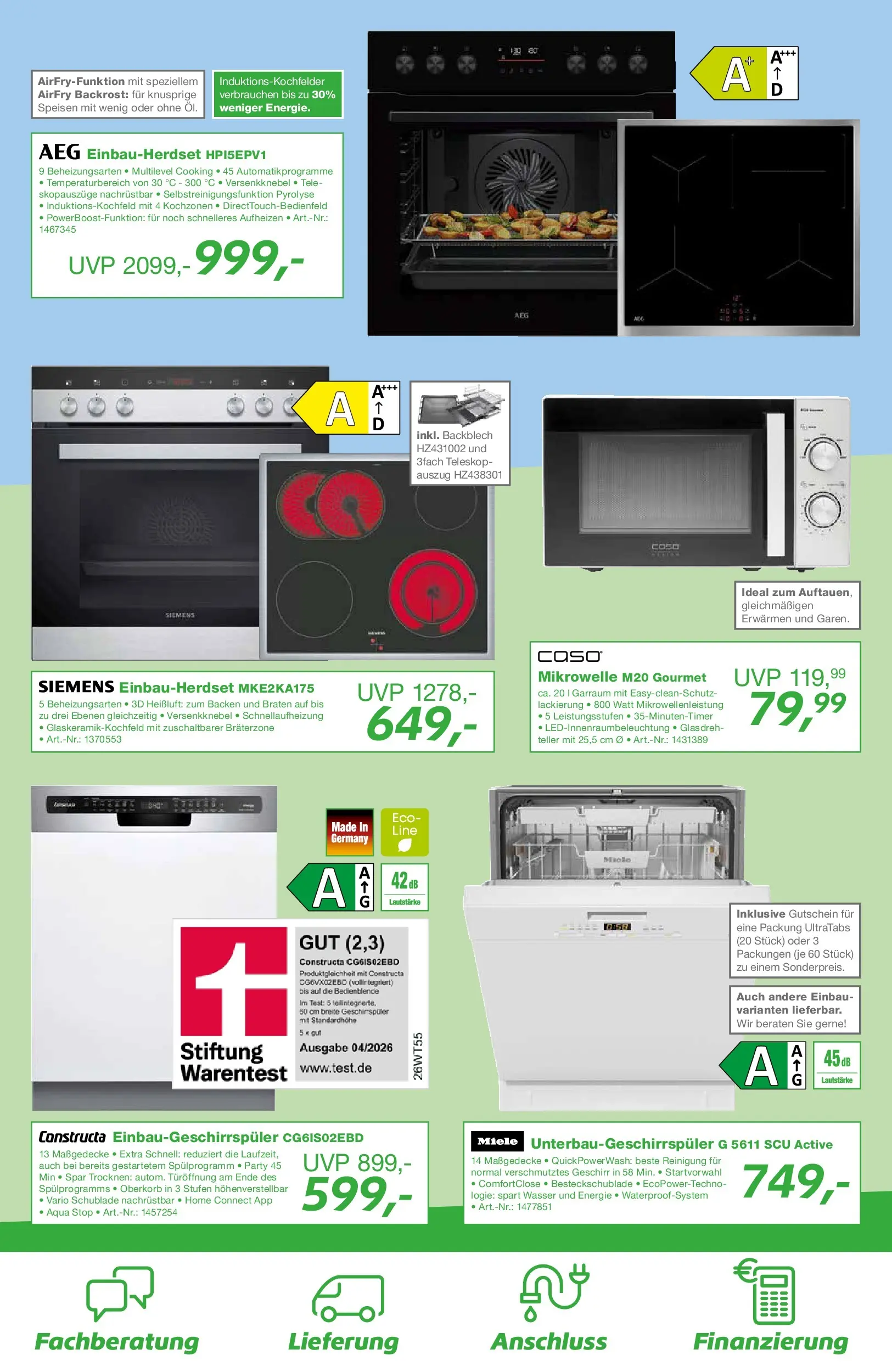 Angebote - EP:ElectronicPartner: Entdecke aktuelle Angebote (ab 31.07.2026) zum Blättern | Seite: 10 | Produkte: Miele, AEG, Geschirrspüler, Wasser