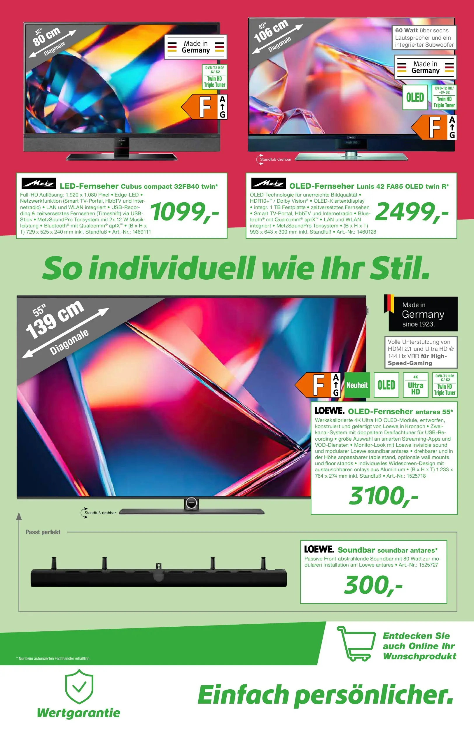 Angebote - EP:ElectronicPartner: Entdecke aktuelle Angebote (ab 31.07.2026) zum Blättern | Seite: 3 | Produkte: Lautsprecher, USB, Fernsehen, Soundbar