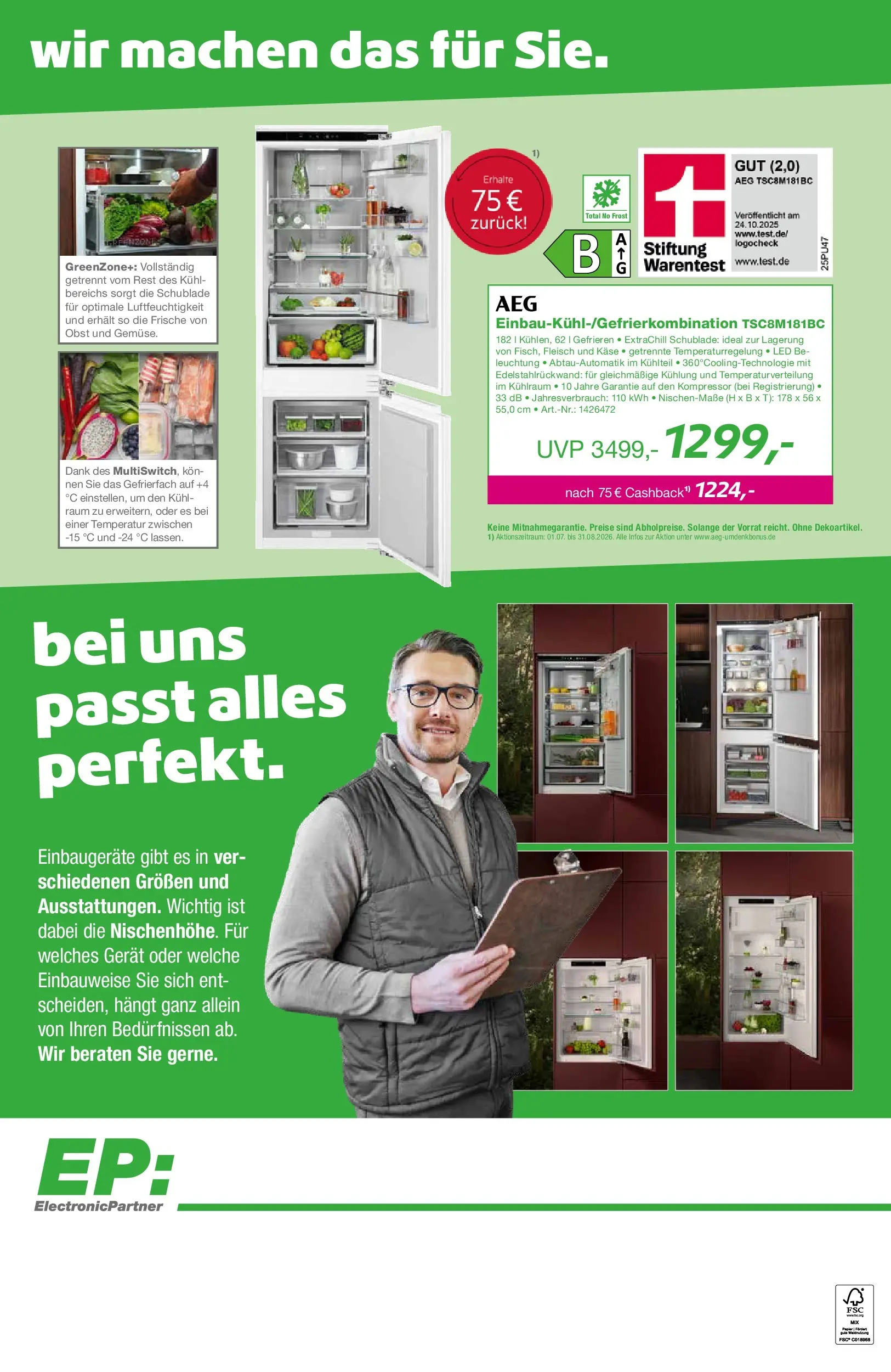 Angebote - EP:ElectronicPartner: Entdecke aktuelle Angebote (ab 31.07.2026) zum Blättern | Seite: 12 | Produkte: AEG, Käse, Obst, Fleisch