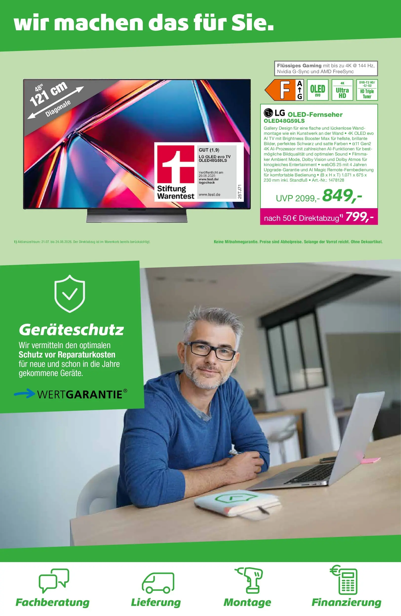 Angebote - EP:ElectronicPartner: Entdecke aktuelle Angebote (ab 31.07.2026) zum Blättern | Seite: 6 | Produkte: LG, TV