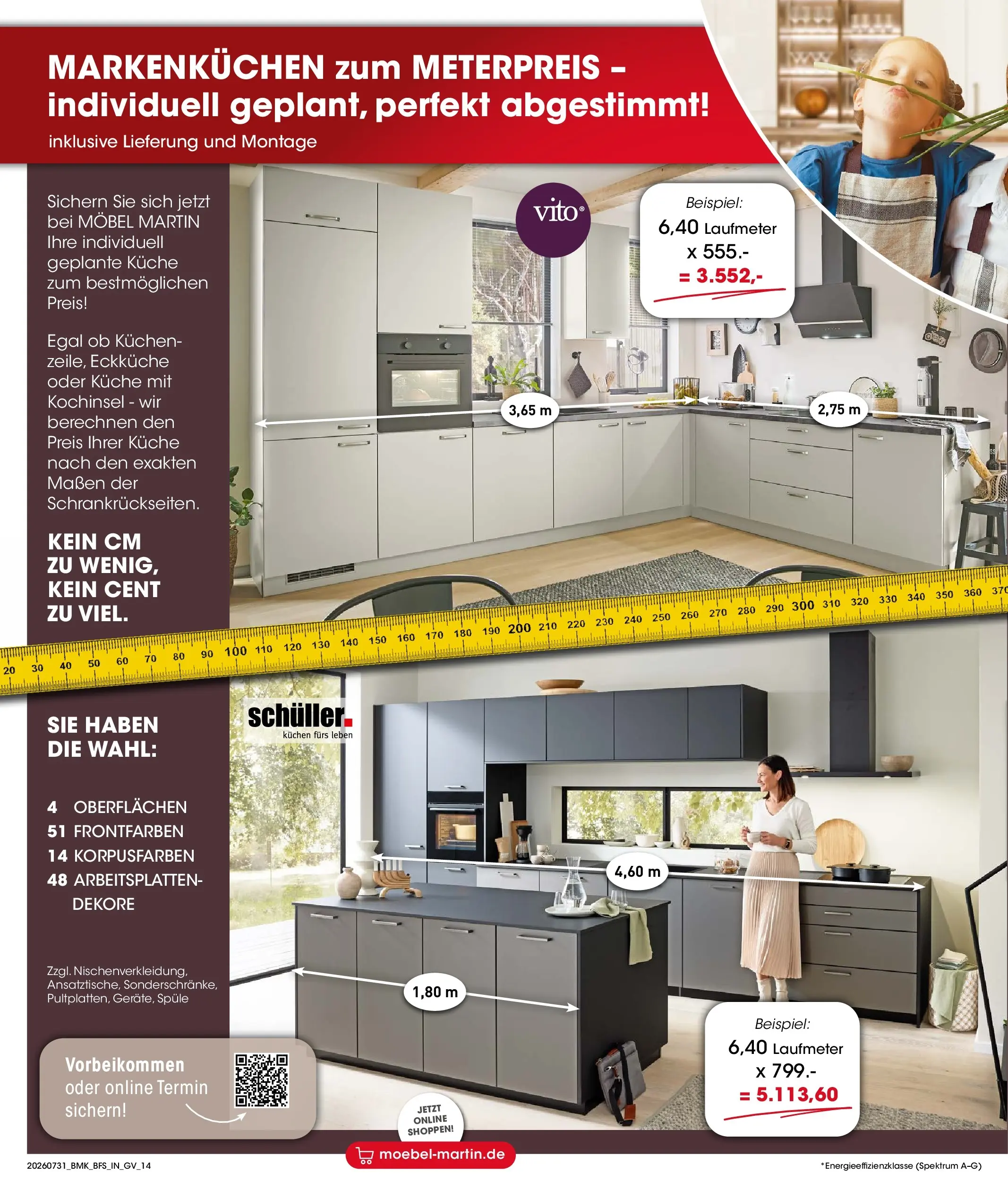Möbel Martin Happy Days (ab 31.07.2026) zum Blättern | Seite: 14 | Produkte: Küche, Kuchen