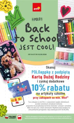 Pogląd oferty "POLOmarket gazetka - Back to school" - ważna od 24.07.2026