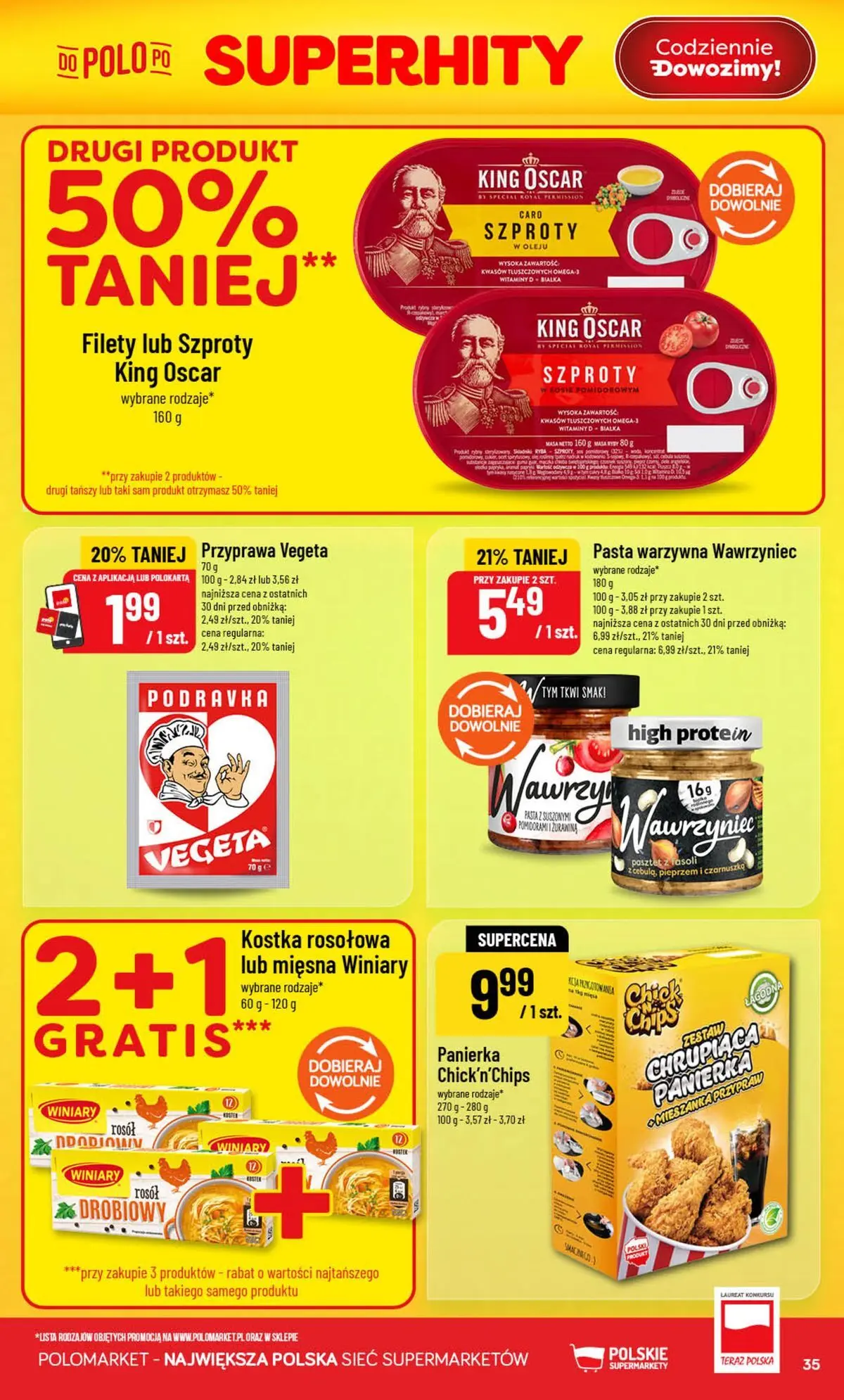 Nowa POLOmarket gazetka od jutra 29.07.2026 | Strona: 35 | Produkty: Pasta warzywna, Czarnuszka, Żurawina